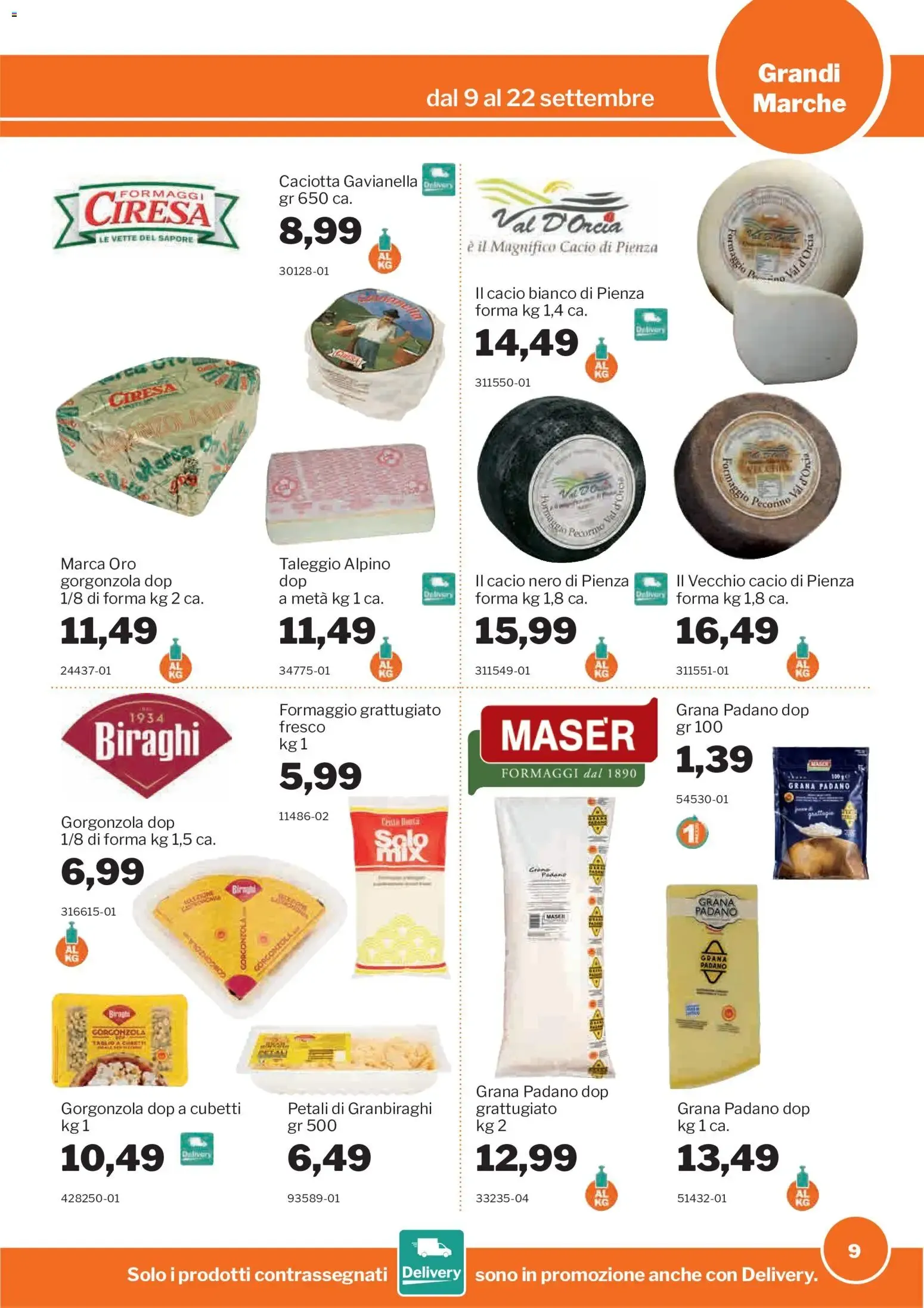 Promozioni GrosMarket da 9 settembre a 22 settembre di 2026 - Pagina del volantino 9