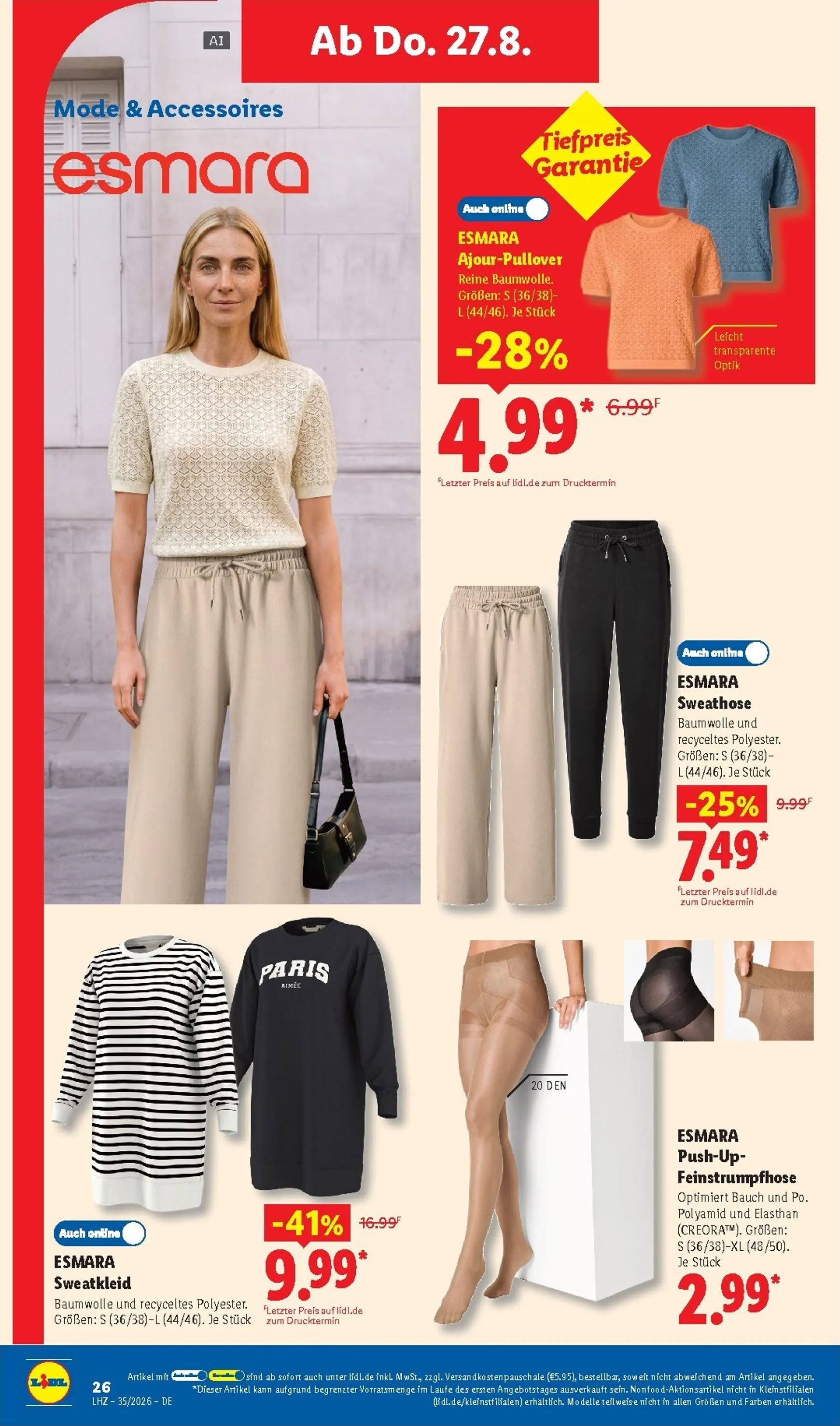 Lidl - Aktionsprospekt Prospekt nächste Woche – von Montag 24.08.2026 bis Samstag 29.08.2026 von 24. August bis 29. August 2026 - Prospekt seite 22