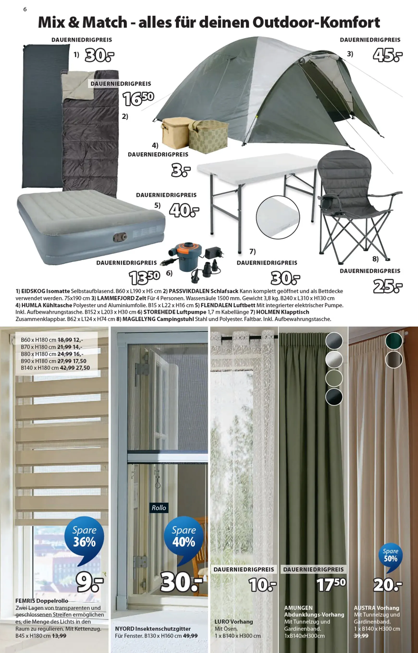 JYSK - SALE con hasta un 70% de descuento en artículos para el hogar von 7. Juni bis 11. Juli 2026 - Prospekt seite 6
