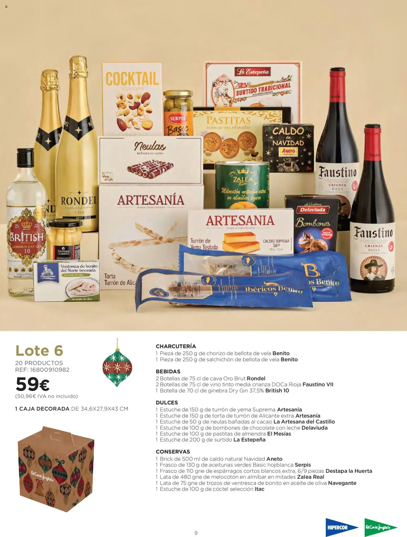 Catálogo de Hipercor - Cestas de Navidad del 08/10/2026 | folleto 8 de octubre al 5 de enero 2027 - Página 9