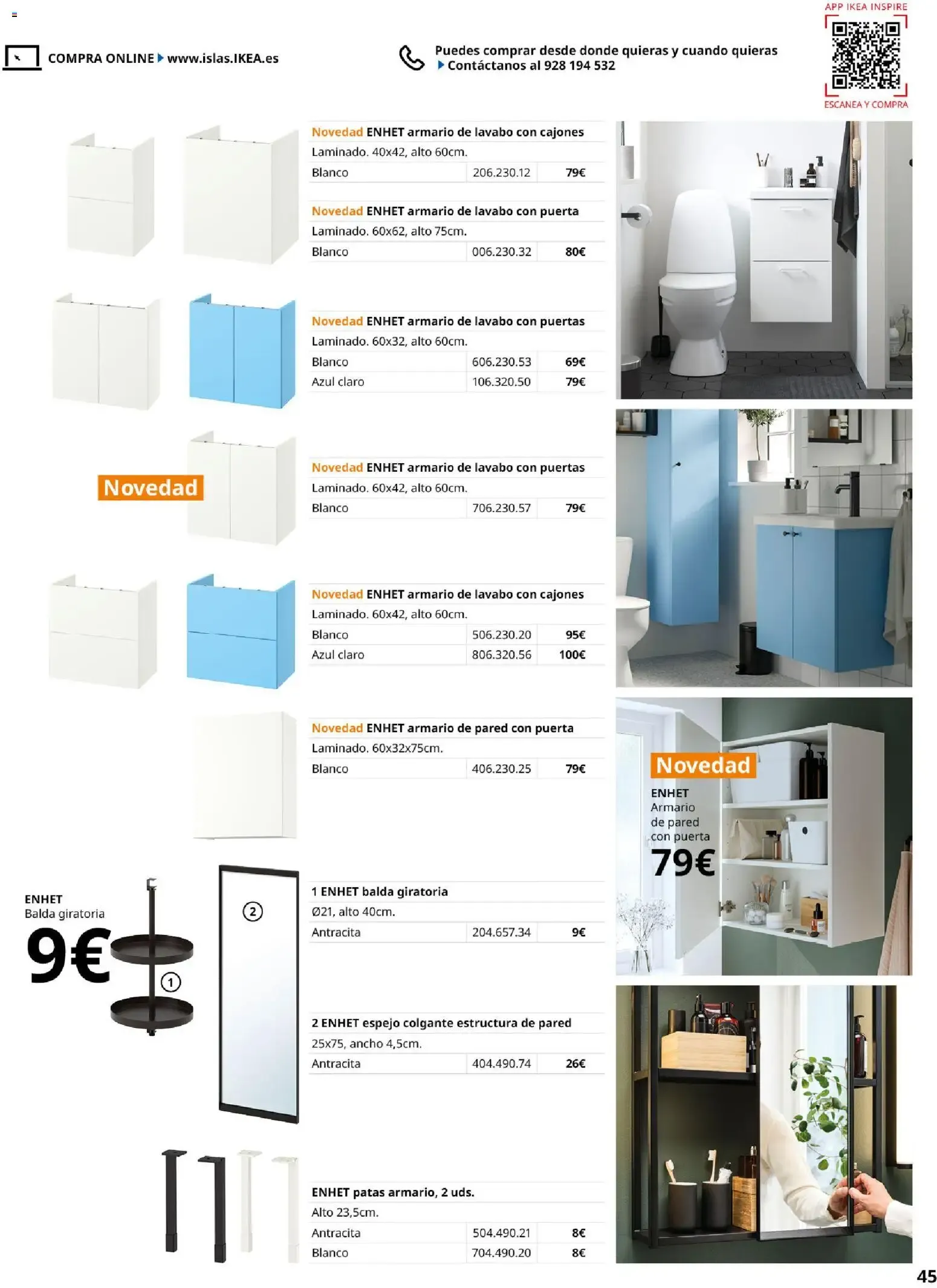 Catálogo de GUÍA DE COMPRA Muebles para el baño 1 de septiembre al 31 de enero 2027 - Página 45