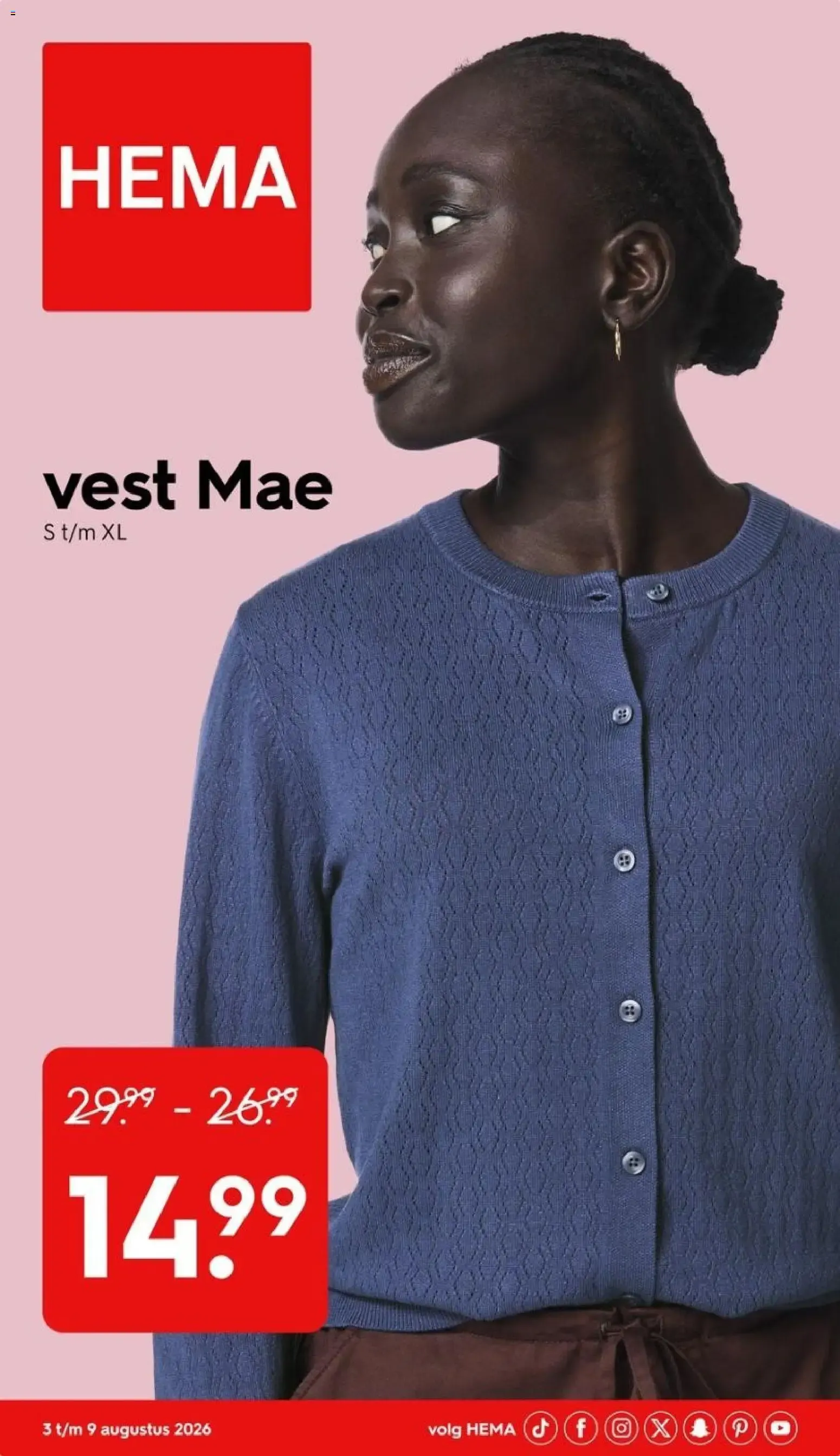 HEMA vest Mae van 3 augustus tot 9 augustus 2026 - Folder pagina 1