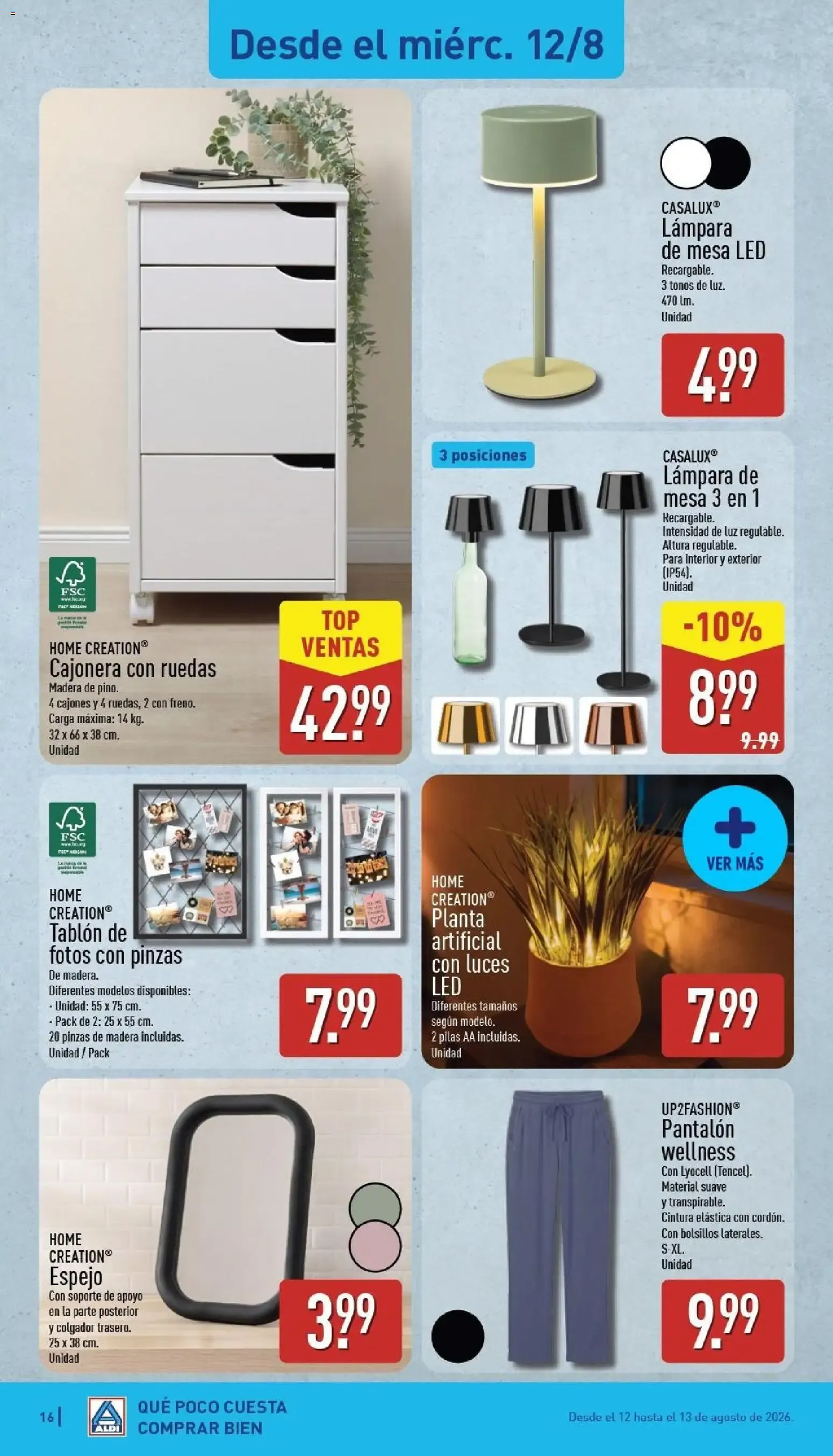 Catálogo de ALDI: Frescura a precios para tirarse a la piscina 10 de agosto al 16 de agosto 2026 - Página 16