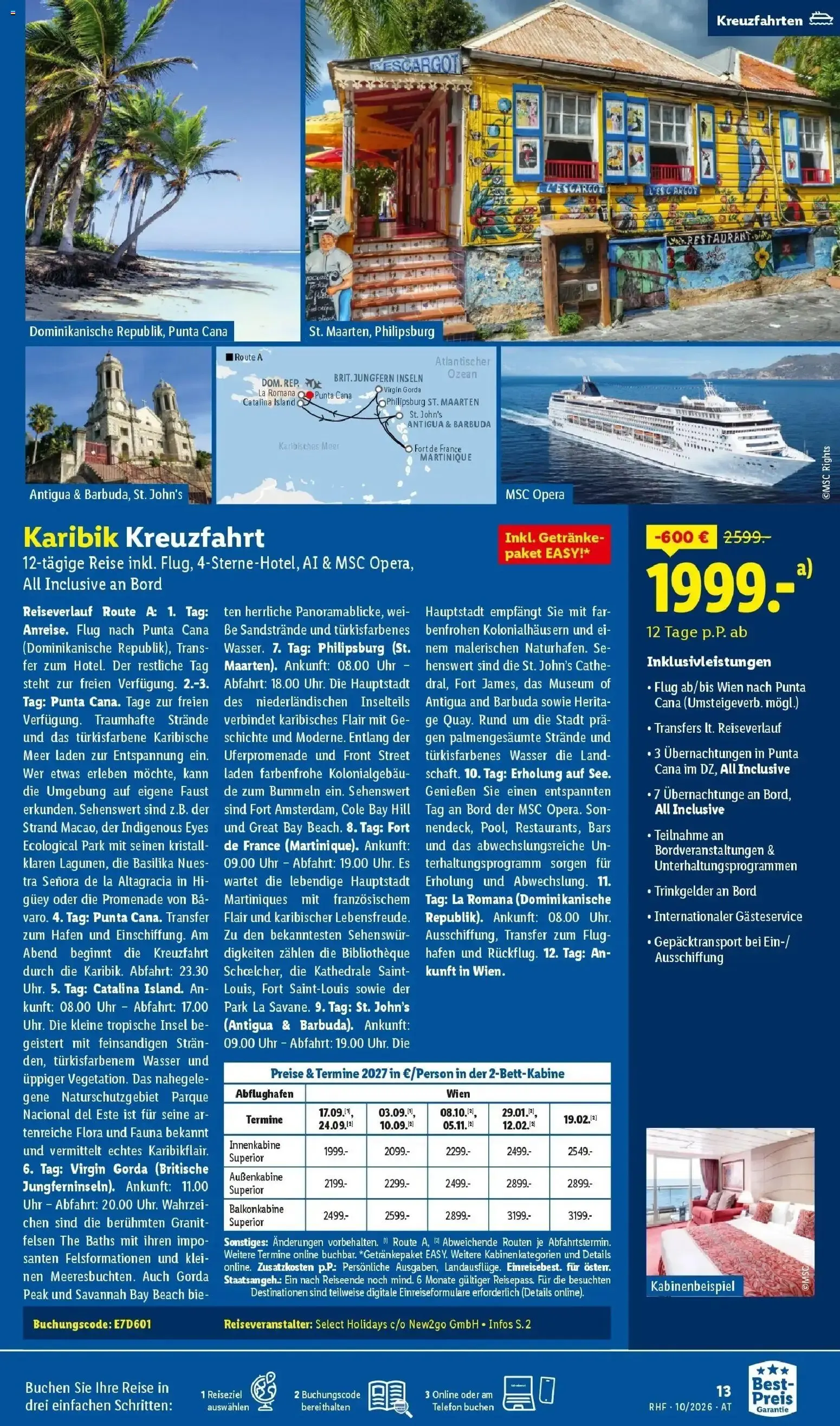 Lidl Reisen: Wenig zahlen, viel erleben von 30. September bis 31. Oktober 2026 - Flugblätt seite  13