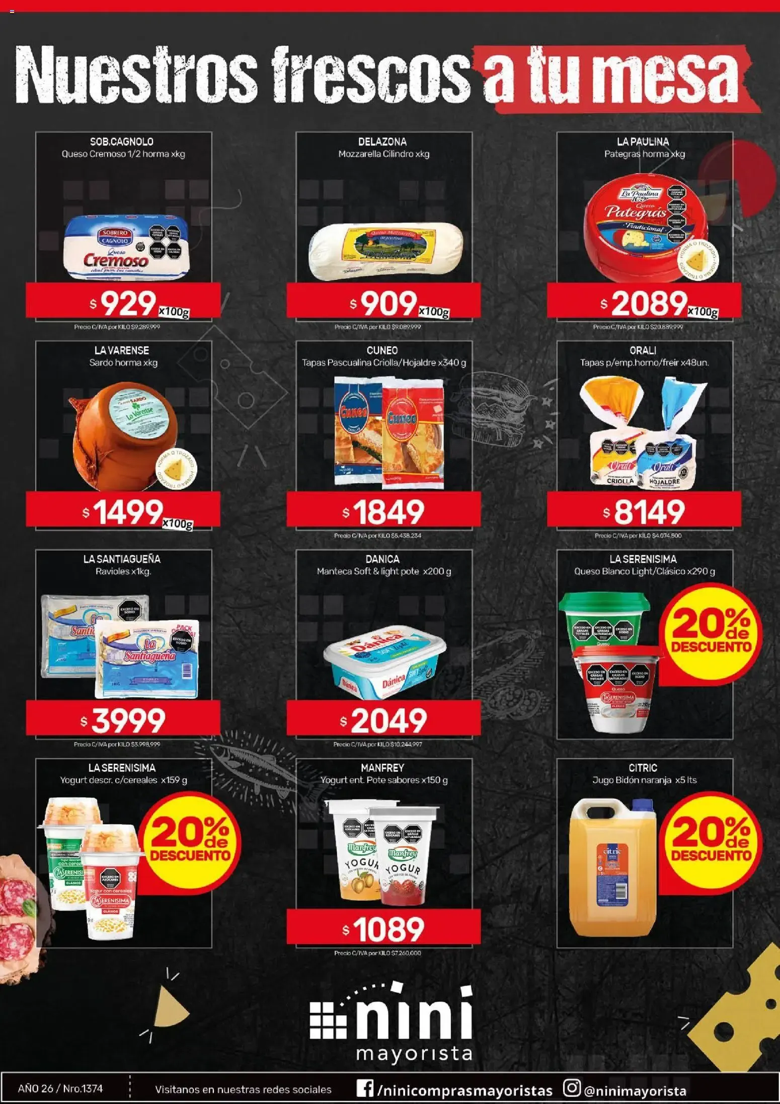 Ofertas de NINI Mayorista Nuestros frescos a tu mesa del 24/08/2026 - 30/08/2026 24 de agosto al 30 de agosto 2026 - Página 2 del catálogo