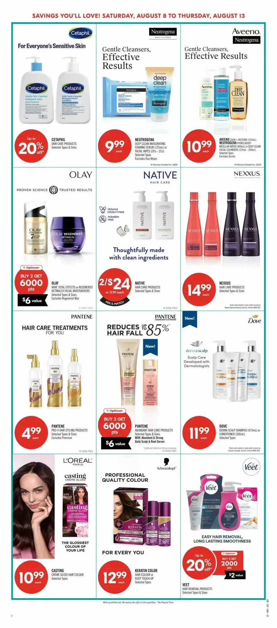 Shoppers Drug Mart flyer week 32 from August 8 to August 13 2026 - flyer page 14