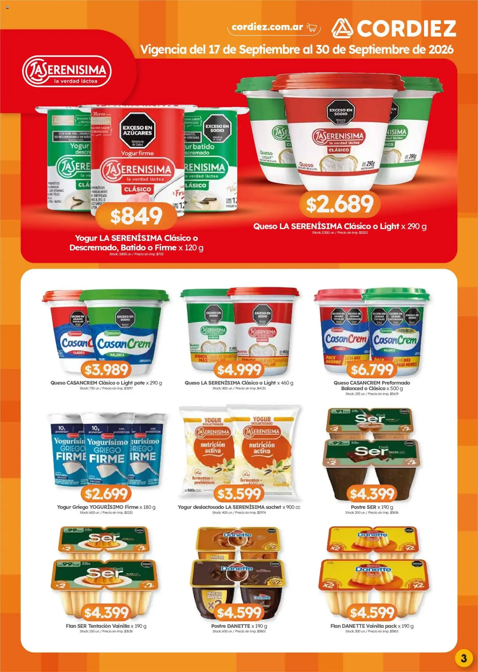Ofertas de Cordiez - Marcas destacadas || del 17/09/2026 - 30/09/2026 || Catálogo 17 de septiembre al 30 de septiembre 2026 - Página 3 del catálogo