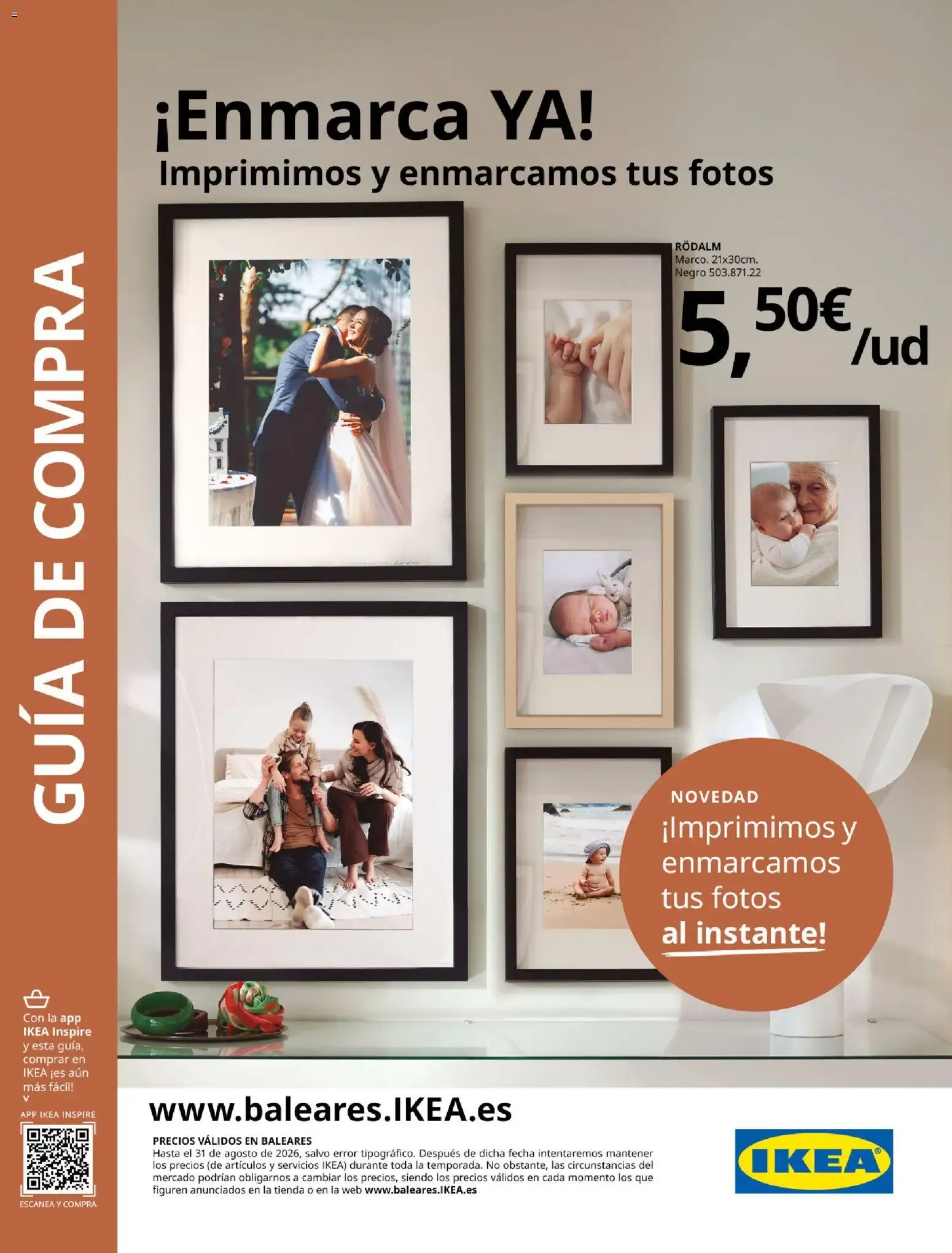 Catálogo de Guía de compra IKEA: Imprime y enmarca tus fotos 29 de abril al 31 de agosto 2026 - Página 1