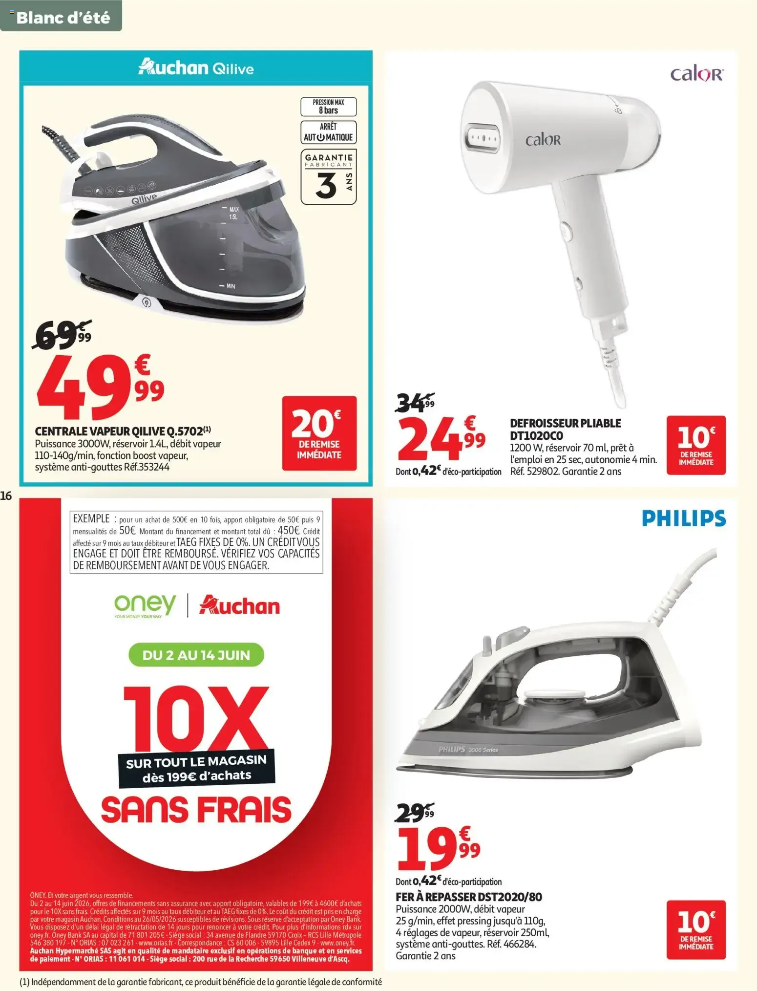 Auchan Linge de maison & déco à partir du 02/06/2026 - promo en ligne du 2 juin au 14 juin 2026 - Catalogue page 16