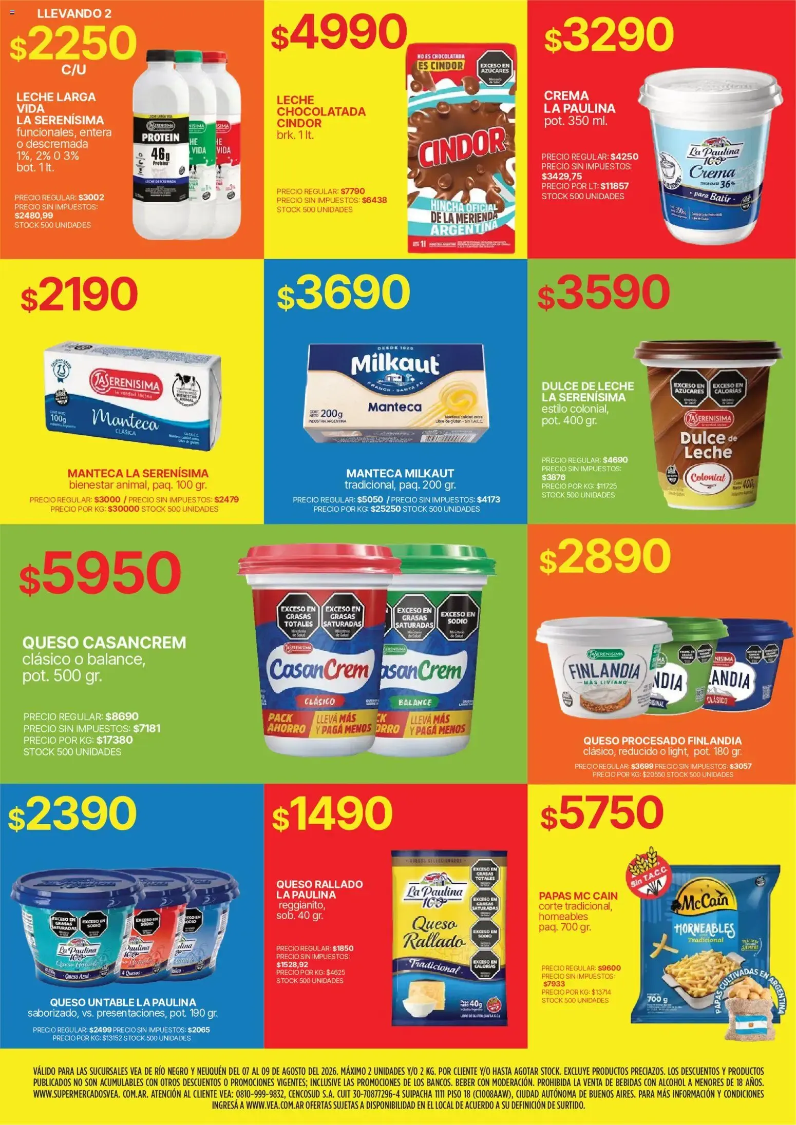 Ofertas de Vea - Volante fin de semana Patagonia del 07/08/2026 - 09/08/2026 7 de agosto al 9 de agosto 2026 - Página 6 del catálogo
