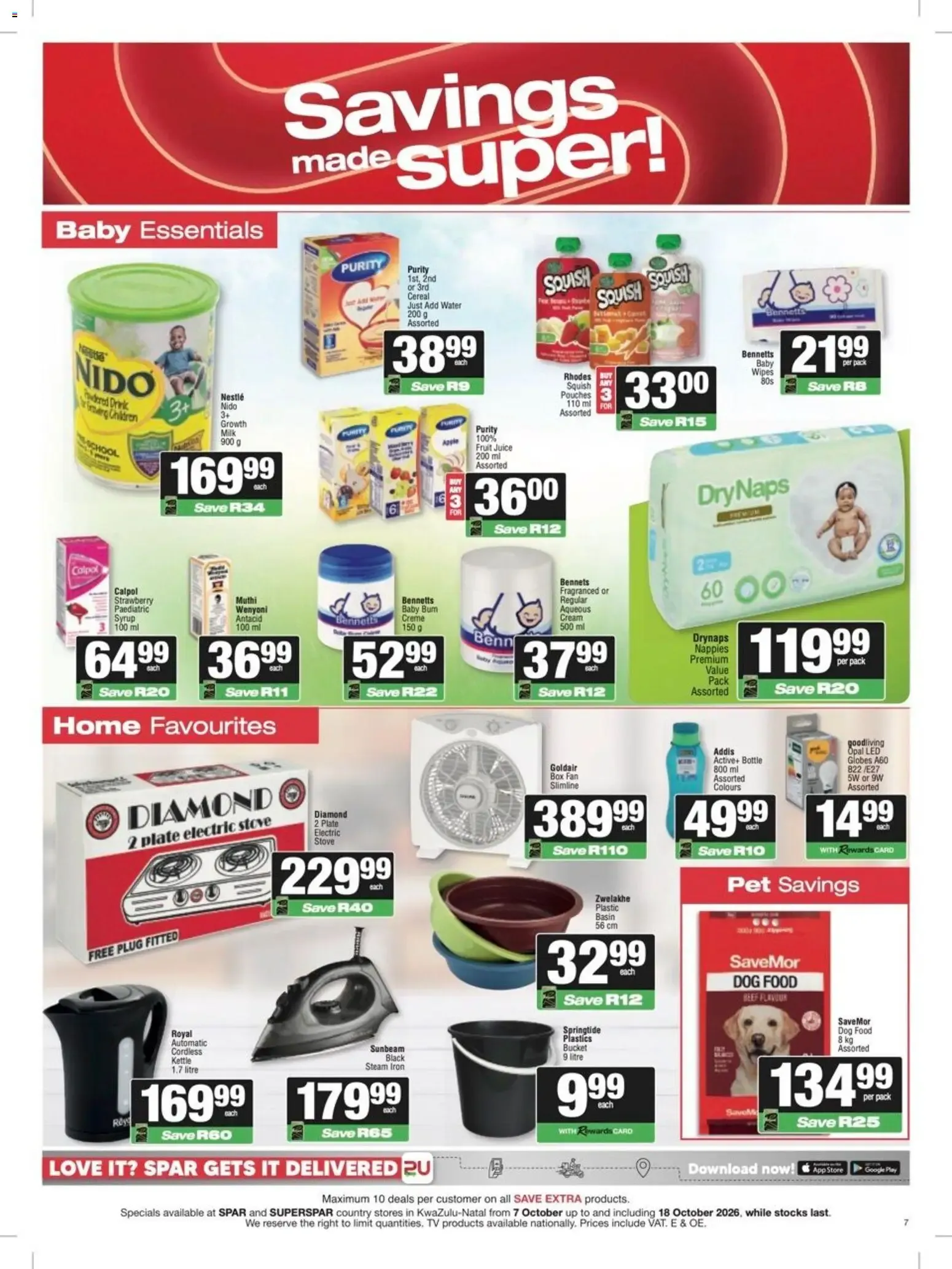 Spar Super Savings (07/10/2026 - 18/10/2026) Online from 7 October to 18 October 2026 - Catalogue Page 7