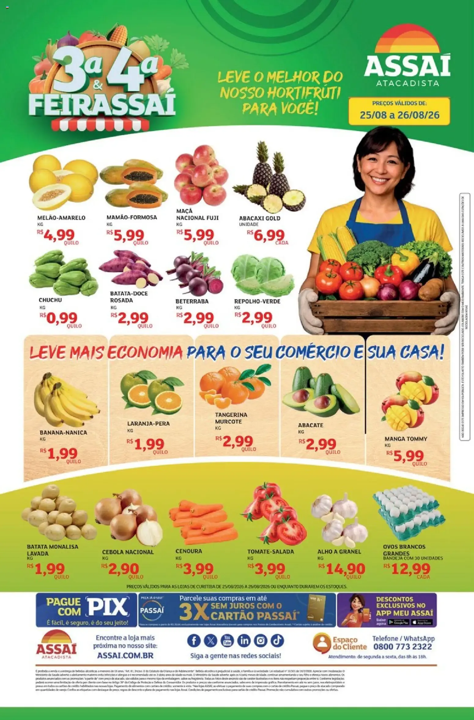 Encarte de Assaí Atacadista ofertas - PR de 25/08/2026 | Promoções Online 25 de agosto até 26 de agosto 2026 - Pagina 1