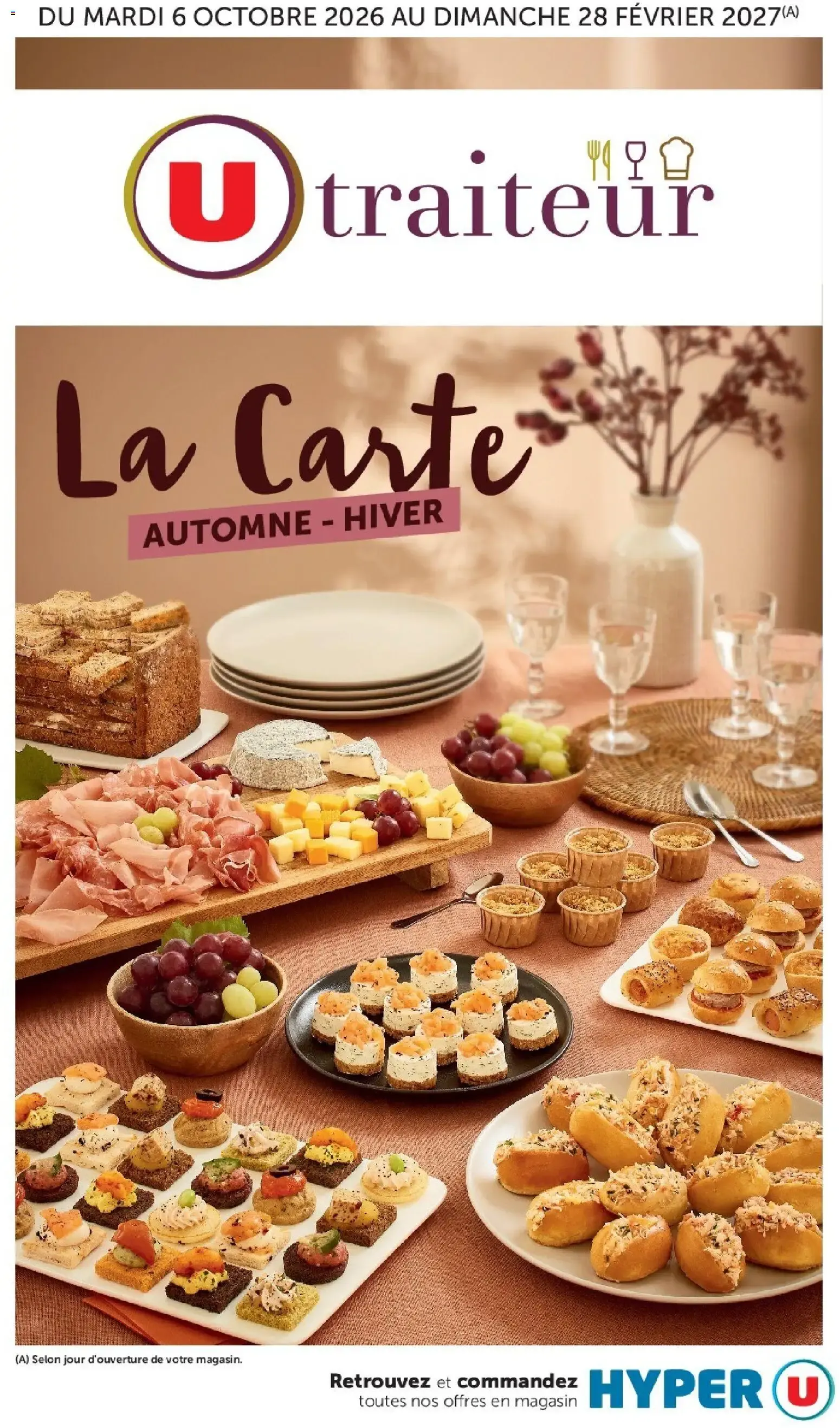 Hyper U - La carte Automne Hiver à partir du 06/10/2026 - promo en ligne du 6 octobre au 28 février 2027 - Catalogue page 1