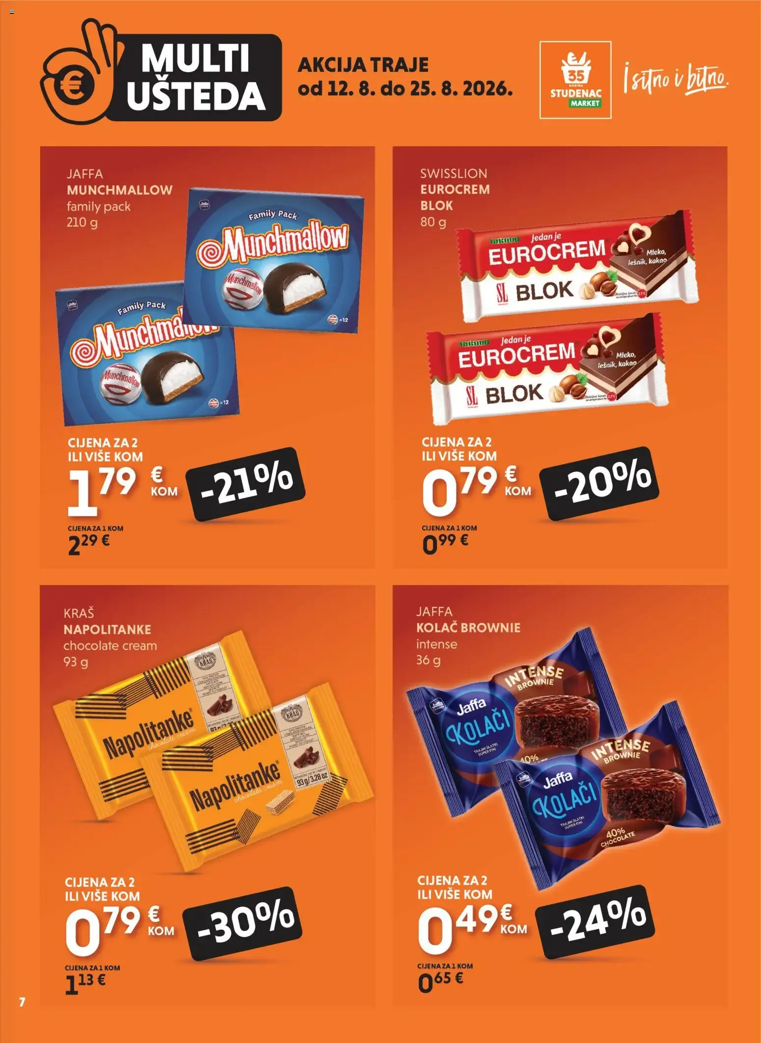 Katalog UZMI VIŠE, PLATI MANJE - MULTI UŠTEDA od 12. kolovoza do 25. kolovoza 2026. - Pregled Stranica 7