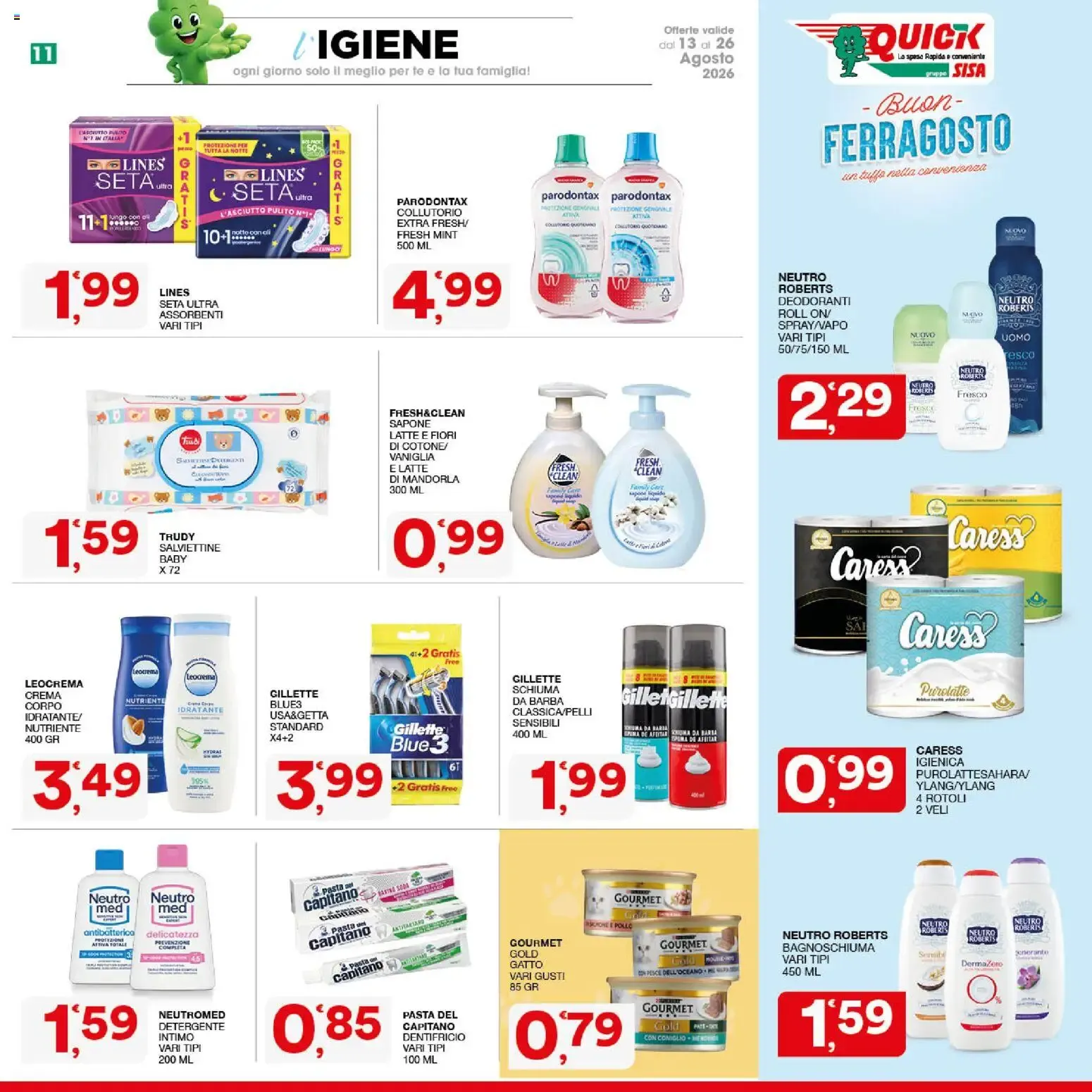 Nuovo SISA volantino Quick dal 13/08/2026 > offerte anteprima 🛍️ da 13 agosto a 26 agosto di 2026 - Pagina del volantino 11