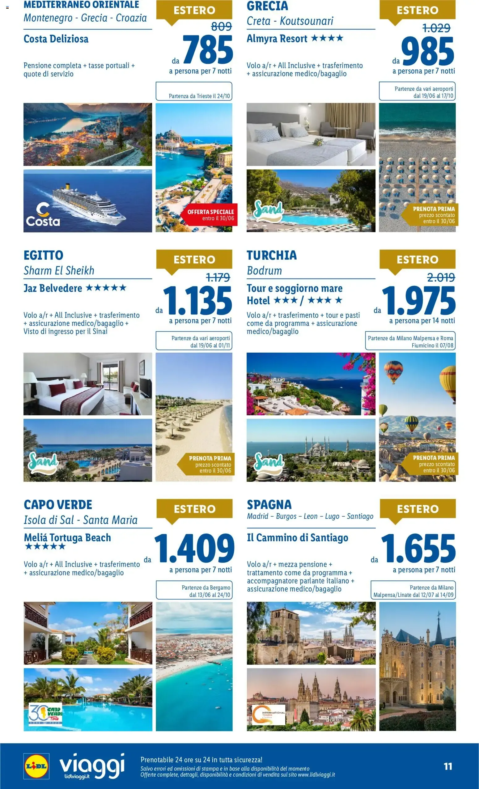 Lidl Viaggi - Sardegna da 1 giugno a 30 giugno di 2026 - Pagina del volantino 11