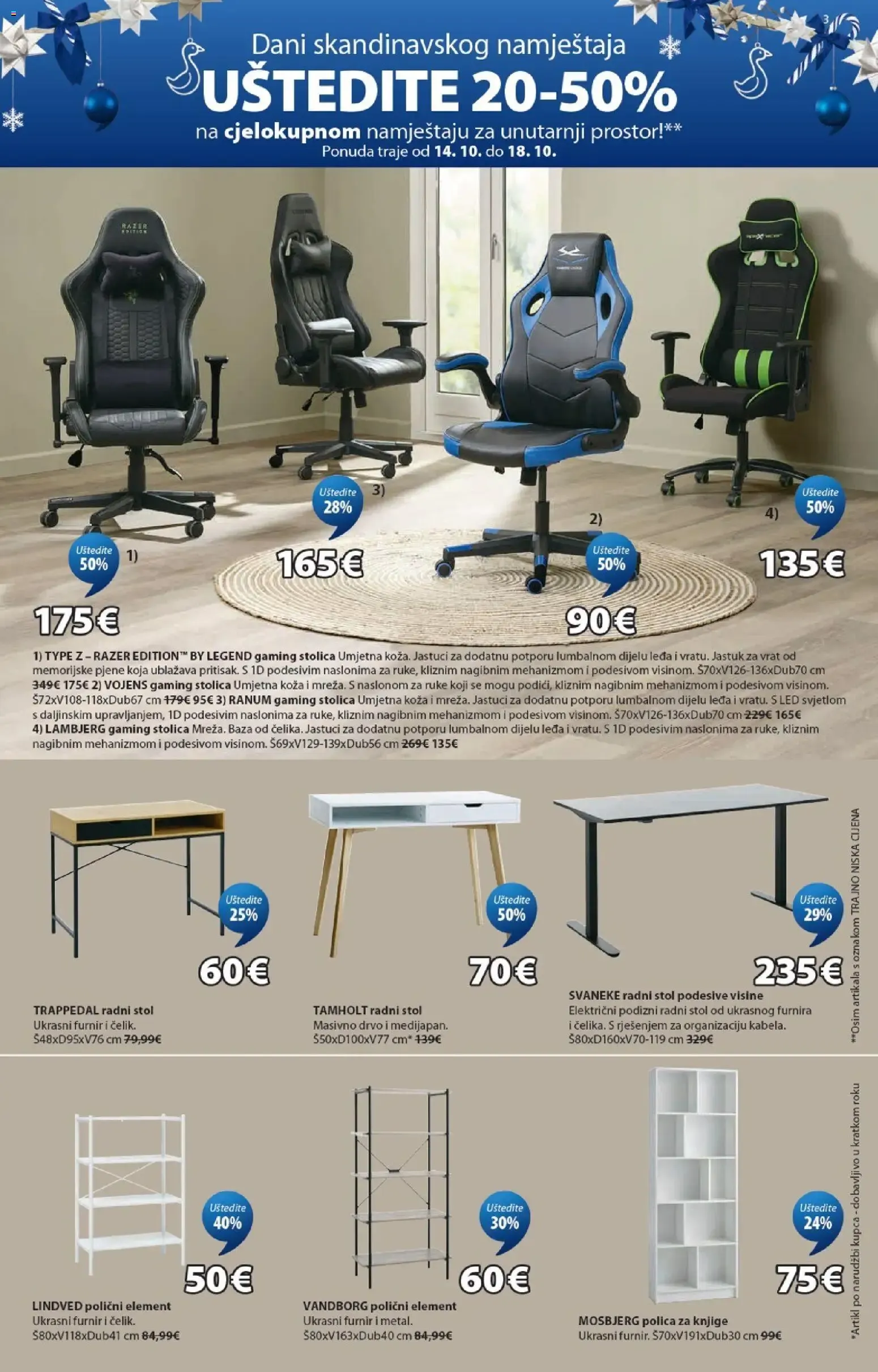 Katalog JYSK: Izvršne skandinavske božićne ponude i popusti do 50% en muebles od 14. listopada do 29. studenoga 2026. - Pregled Stranica 3