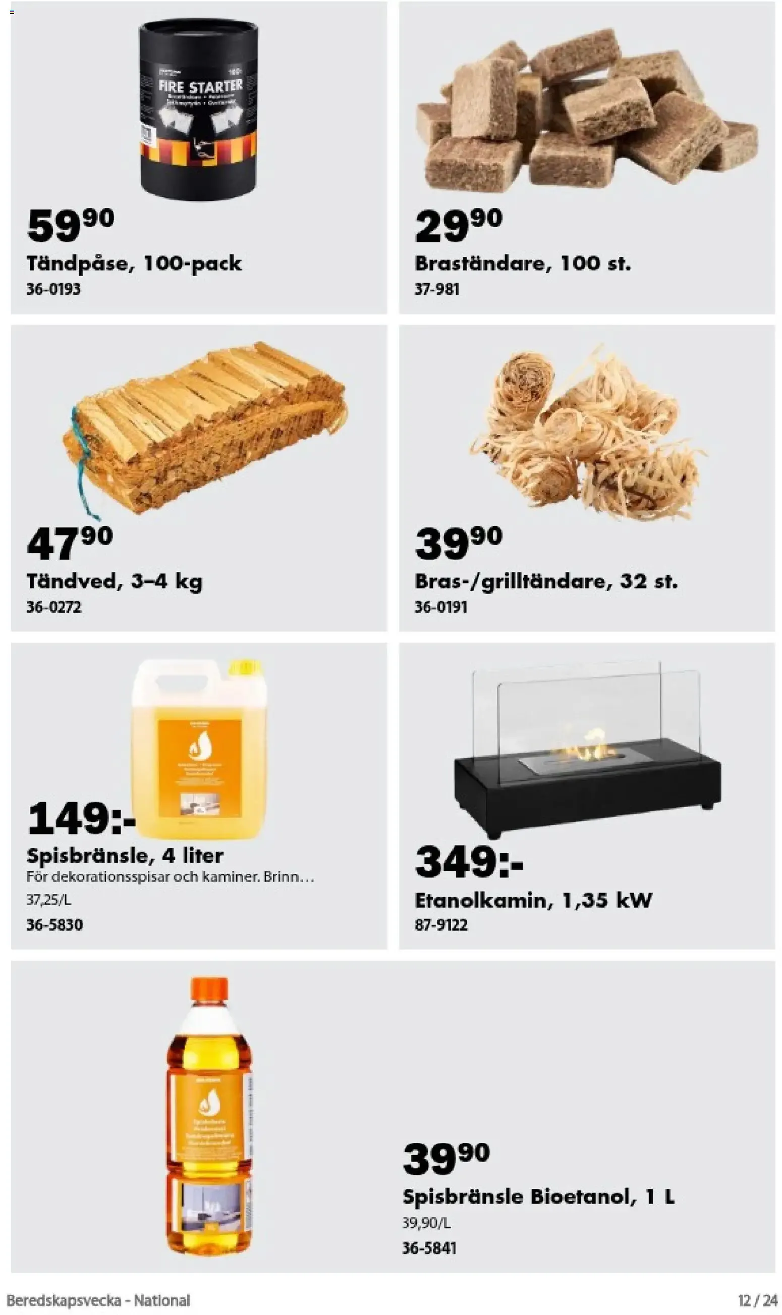 Biltema: Beredskapsvecka. Bli förberedd med våra krisprodukter. från 20 september till 15 oktober 2026 - Reklamblad sidor 12