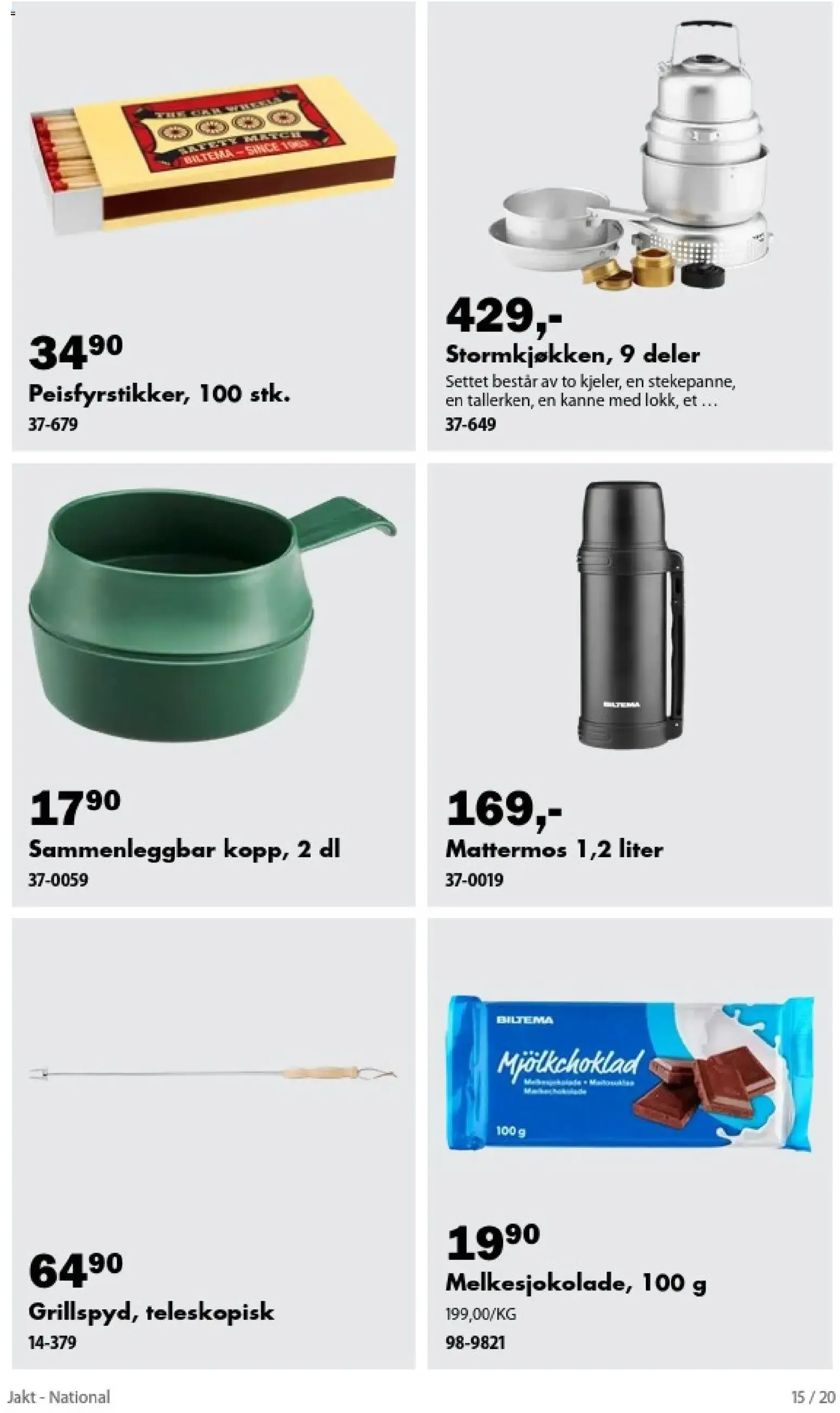 Biltema Jakt - National (17/08/2026 - 31/10/2026) - Kundeavis og tilbud fra 17. august til 31. oktober 2026 - kundeavisside 15