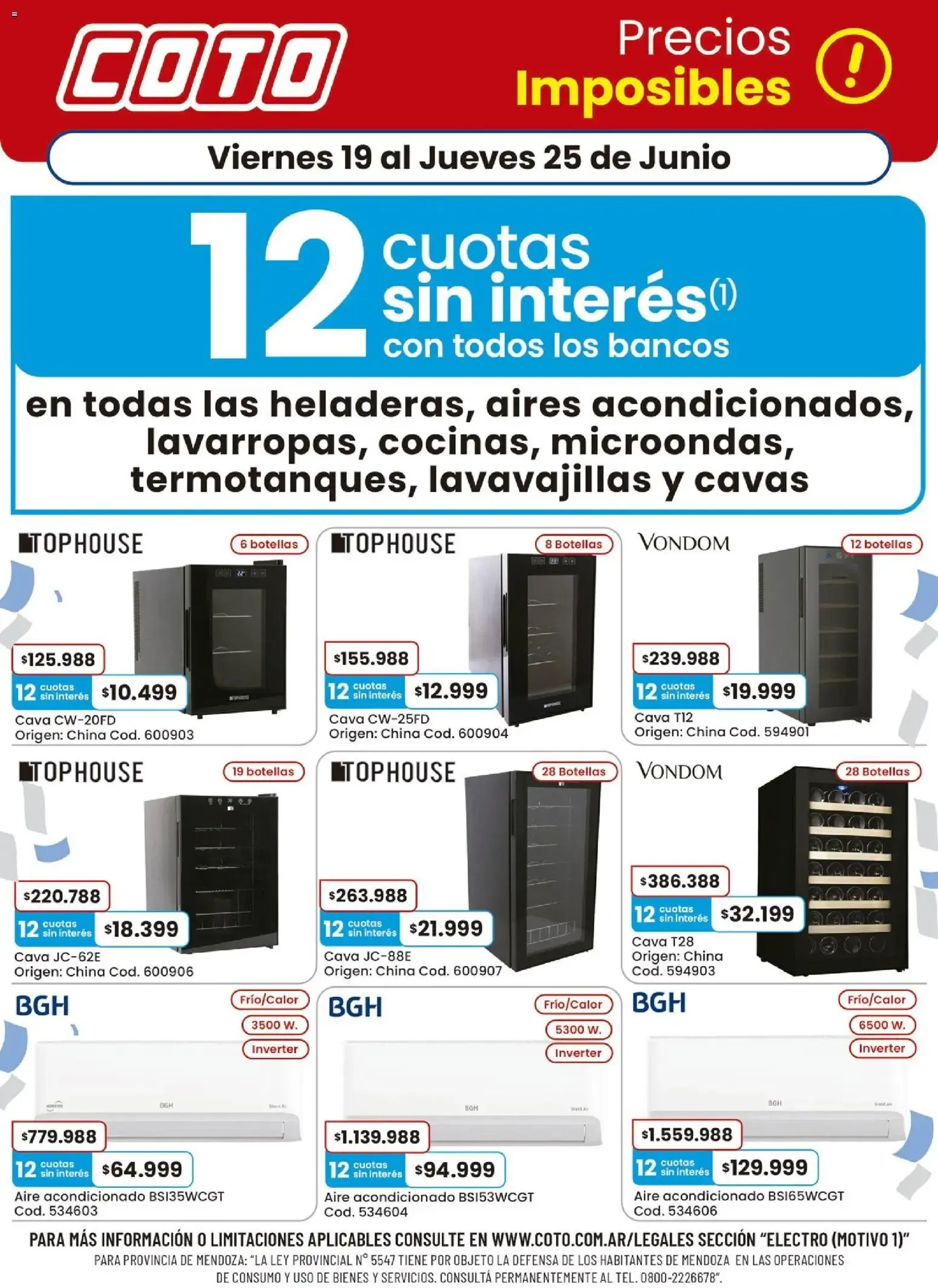 Ofertas de Coto - Precios Imposibles 19 de junio al 25 de junio 2026 - Página 1 del catálogo