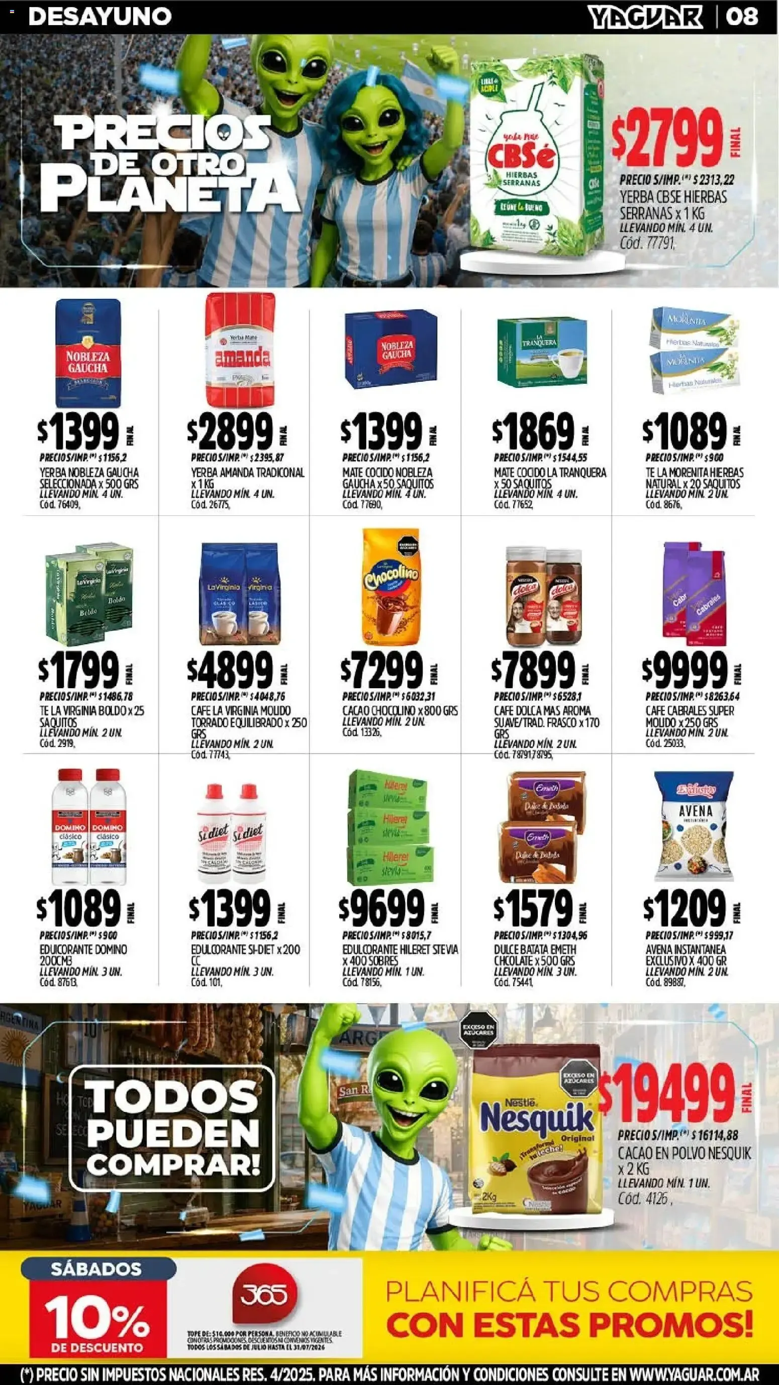 Ofertas de Yaguar - Oferta Semanal Mar del Plata del 13/07/2026 - 18/07/2026 13 de julio al 18 de julio 2026 - Página 9 del catálogo