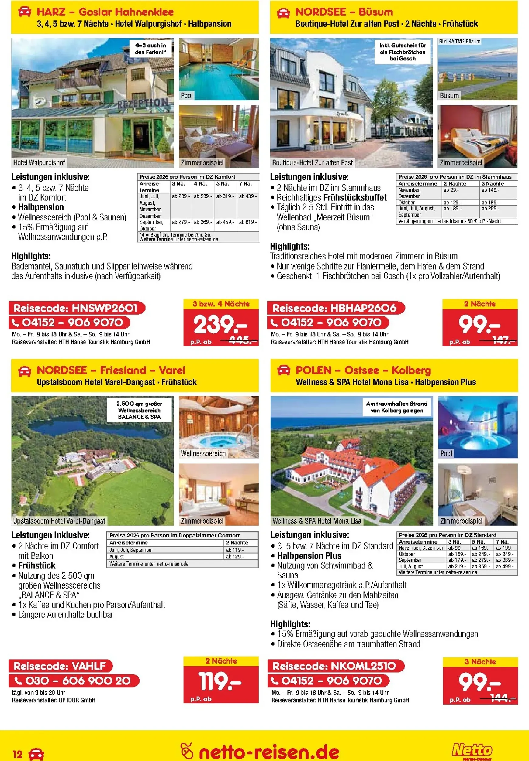 Netto Marken Discount - Reise-Angebote Prospekt – von Donnerstag 28.05.2026 bis Dienstag 30.06.2026 von 28. Mai bis 30. Juni 2026 - Prospekt seite 12