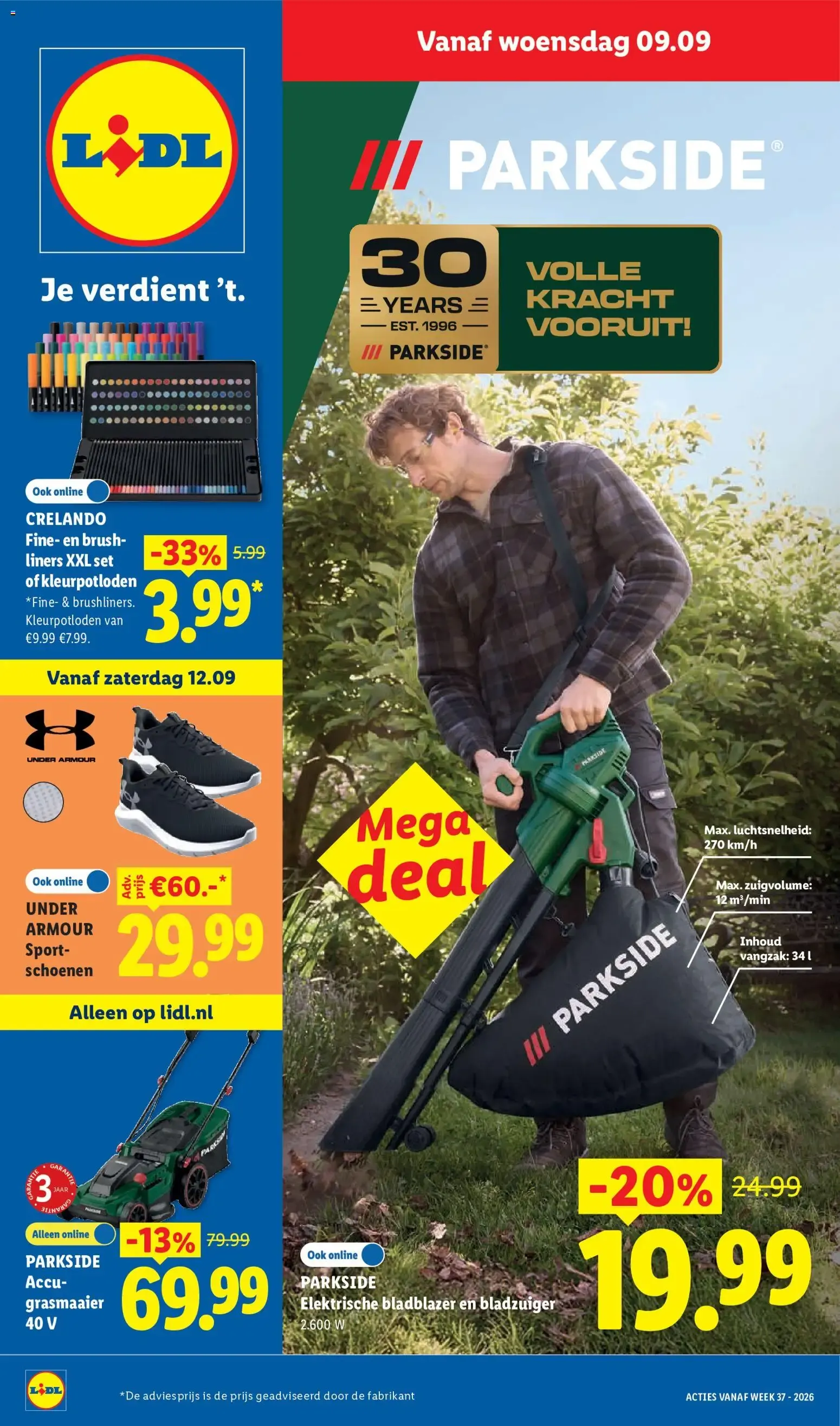 Lidl folder vanaf 09.09.2026 van 9 september tot 15 september 2026 - Folder pagina 1