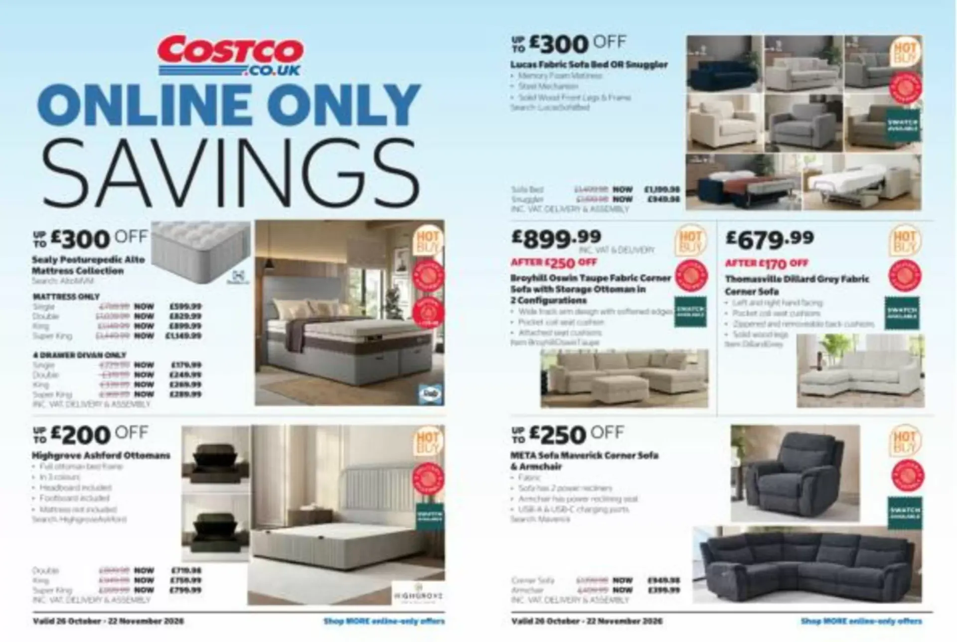 Costco leaflet from 26 October to 22 November 2026 - Catalogue Page 16