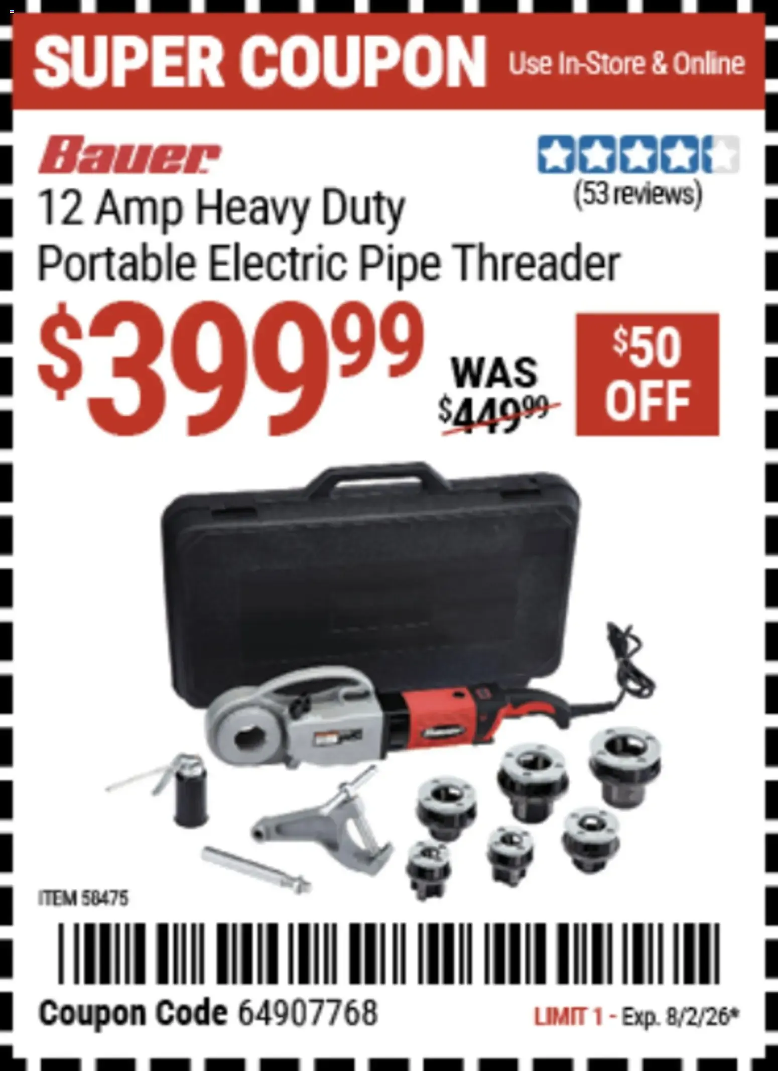Weekly ad Harbor Freight Coupon Deals from July 20 to August 2 2026 - Page 19
