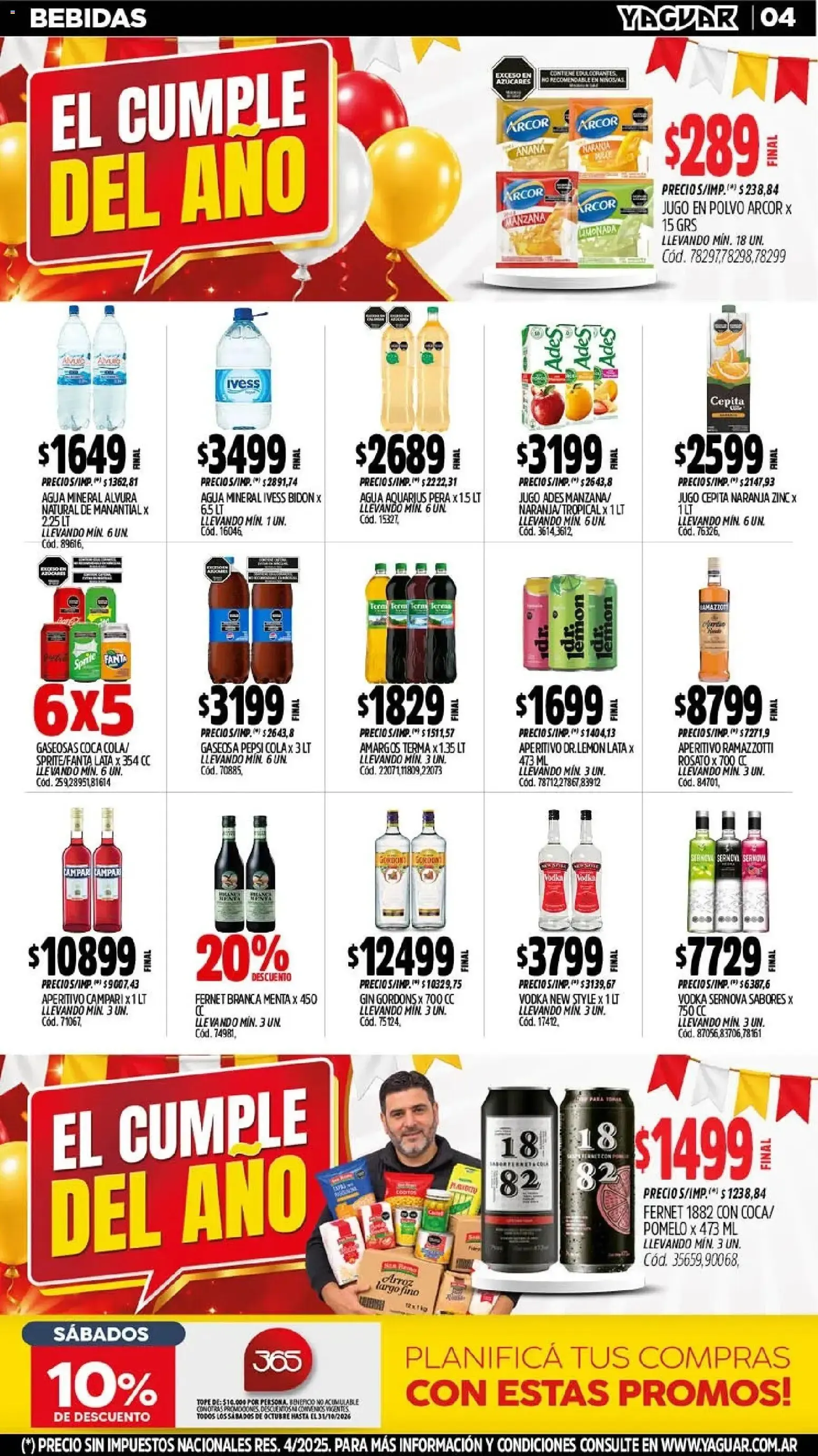 Ofertas de Mayorista Yaguar - El Cumple del Año 38 26 de octubre al 31 de octubre 2026 - Página 5 del catálogo