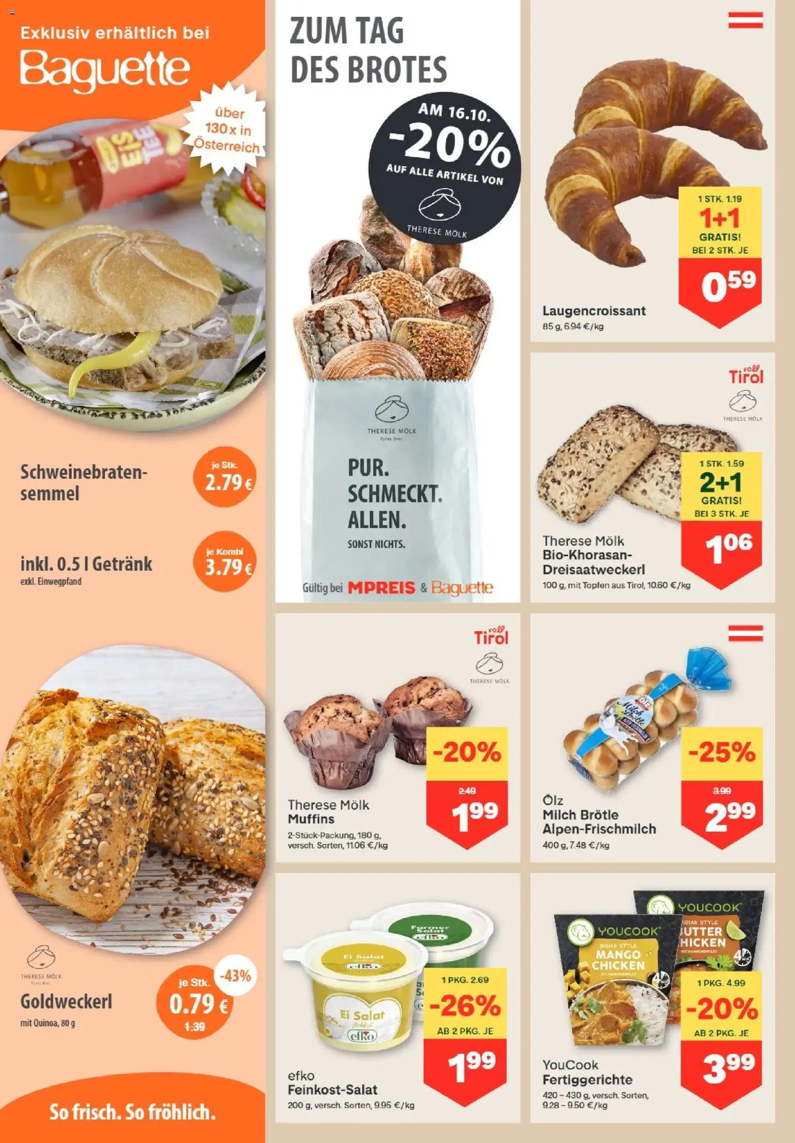 MPREIS Flugblatt von 15.10.2026 - Aktuelle Angebote von 15. Oktober bis 21. Oktober 2026 - Flugblätt seite  4