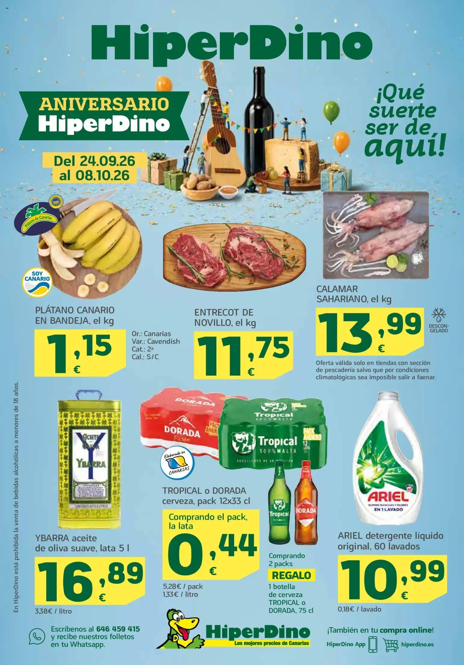 Catálogo de HiperDino folleto del 24/09/2026 (catálogo) 24 de septiembre al 8 de octubre 2026 - Página 1