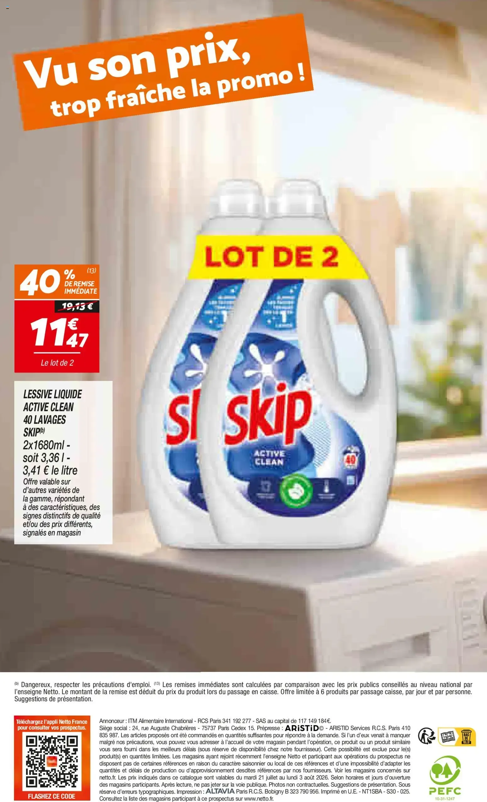 Netto catalogue à partir du 21/07/2026 - promo en ligne du 21 juillet au 3 août 2026 - Catalogue page 20