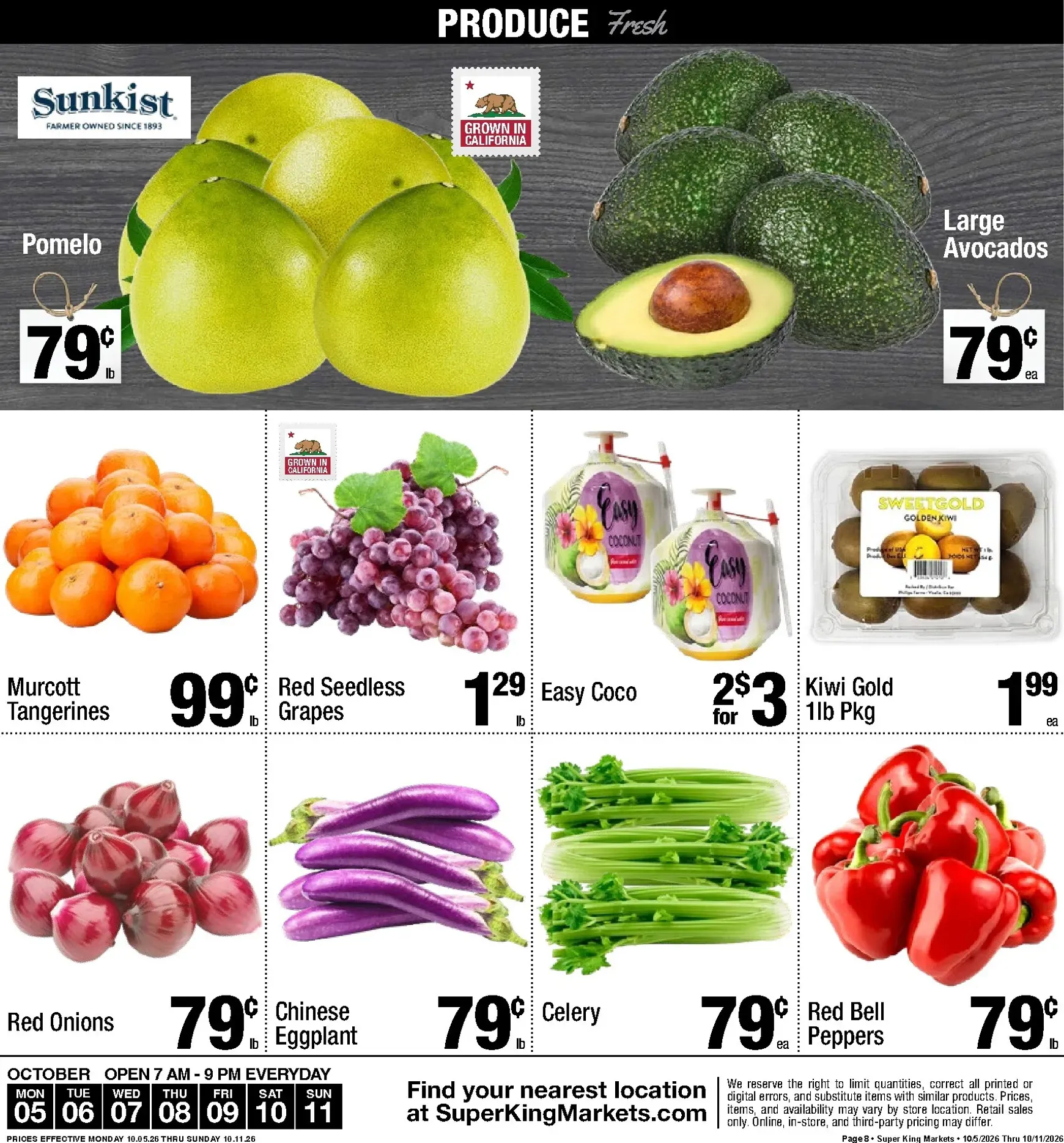 Weekly ad Current Super King leaflet valid from Monday 10/05/2026 to Sunday 10/11/2026 from October 5 to October 11 2026 - Page 9