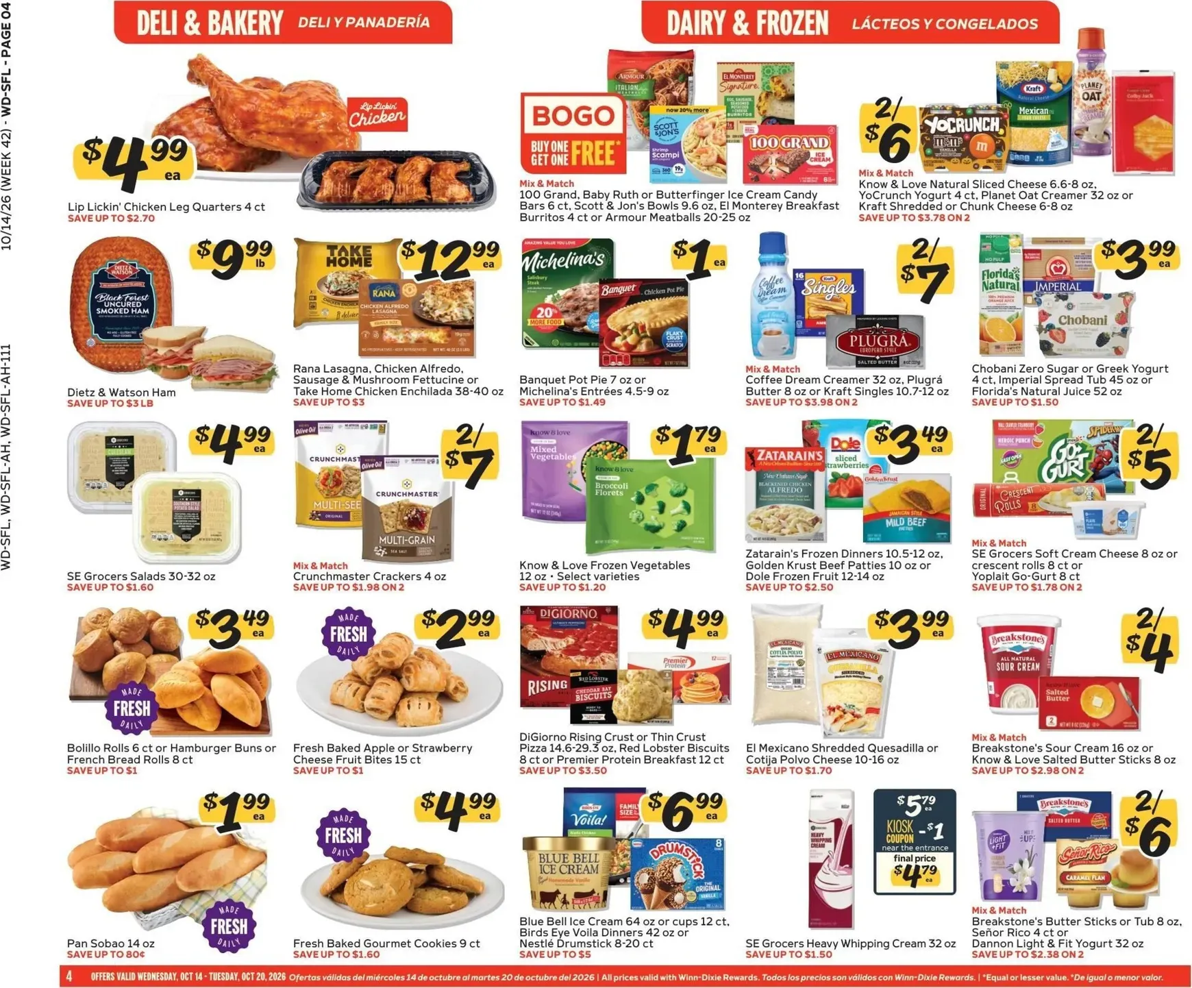 Weekly ad Current Winn-Dixie leaflet valid from Wednesday 10/14/2026 to Tuesday 10/20/2026 from October 14 to October 20 2026 - Page 4