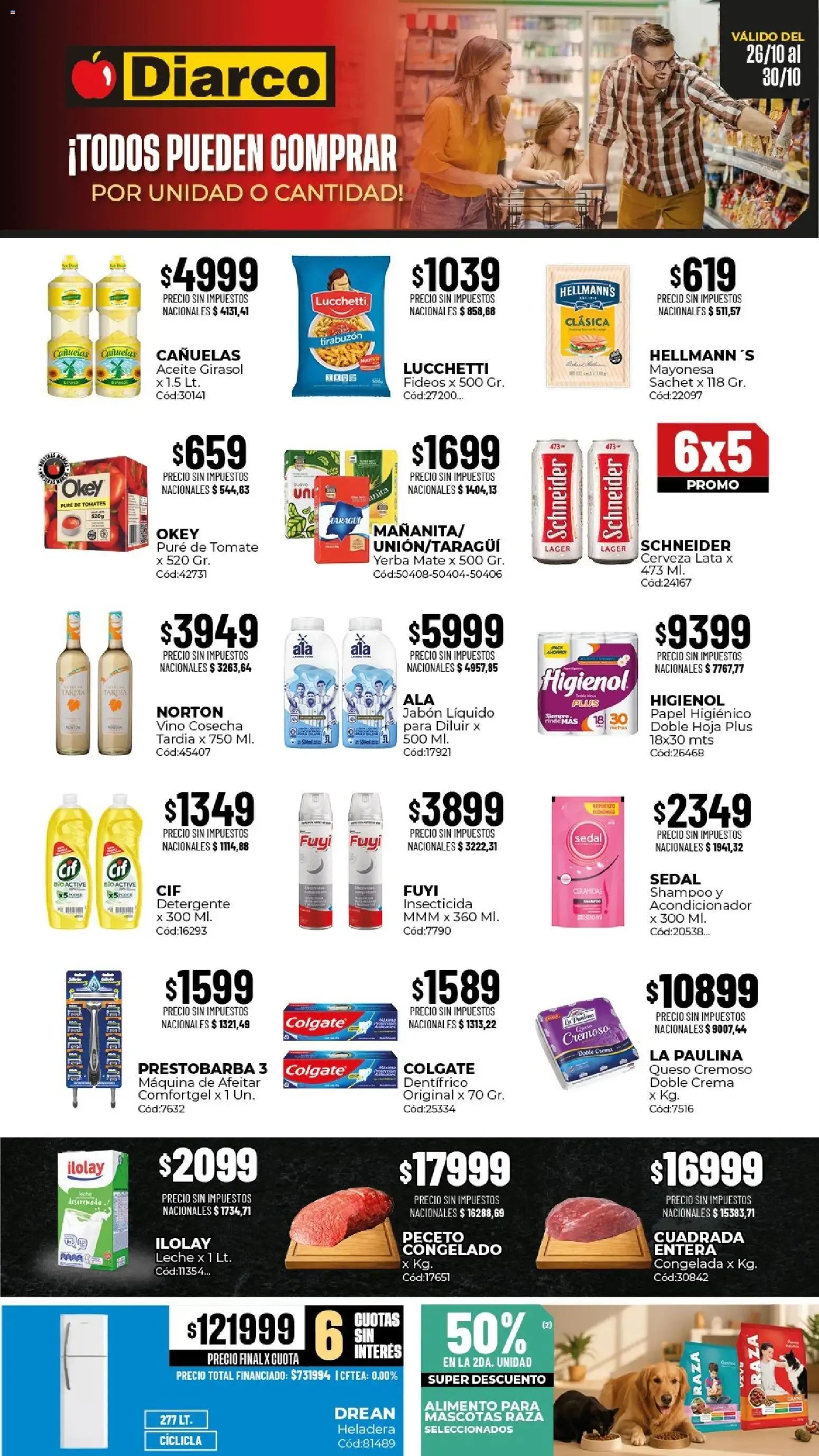 Diarco - Ofertas del 26/10/2026 - 30/10/2026