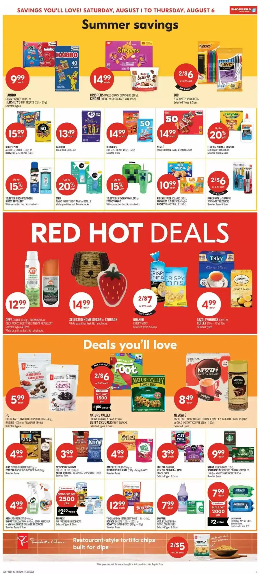 Shoppers Drug Mart flyer week 31 from August 1 to August 6 2026 - flyer page 9