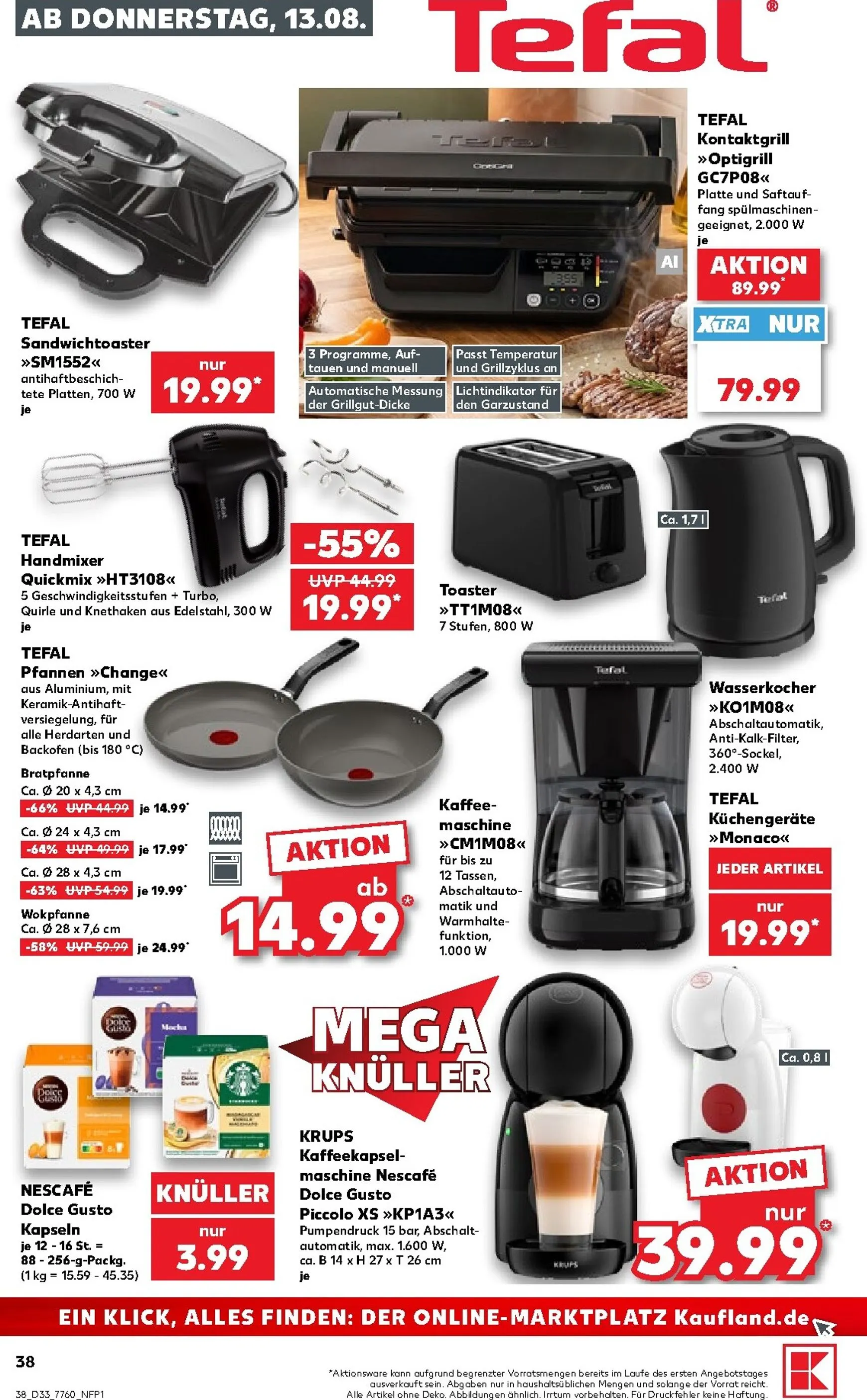 Neuer Kaufland Prospekt – von Donnerstag 13.08.2026 bis Mittwoch 19.08.2026 von 13. August bis 19. August 2026 - Prospekt seite 38