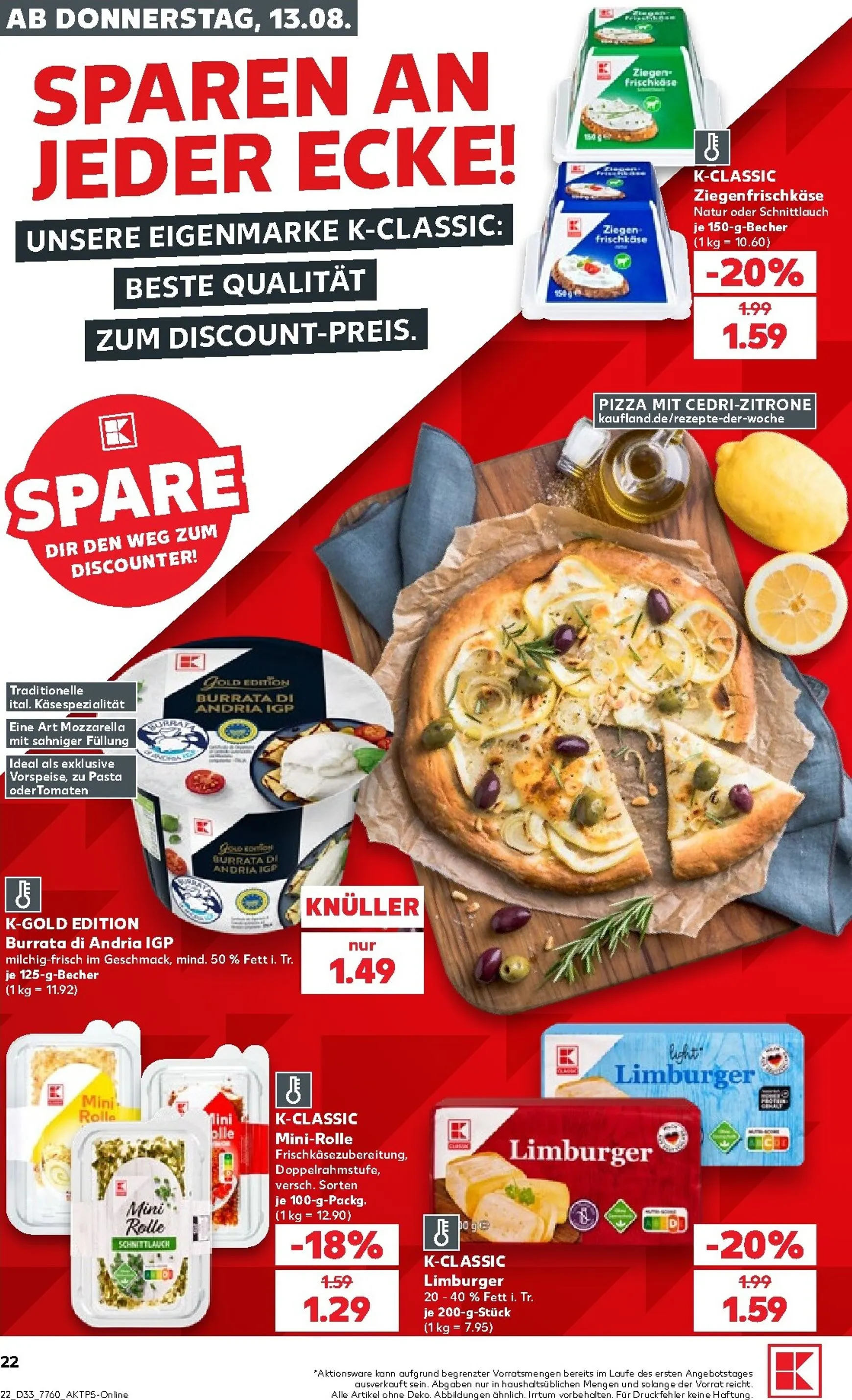 Neuer Kaufland Prospekt – von Donnerstag 13.08.2026 bis Mittwoch 19.08.2026 von 13. August bis 19. August 2026 - Prospekt seite 22