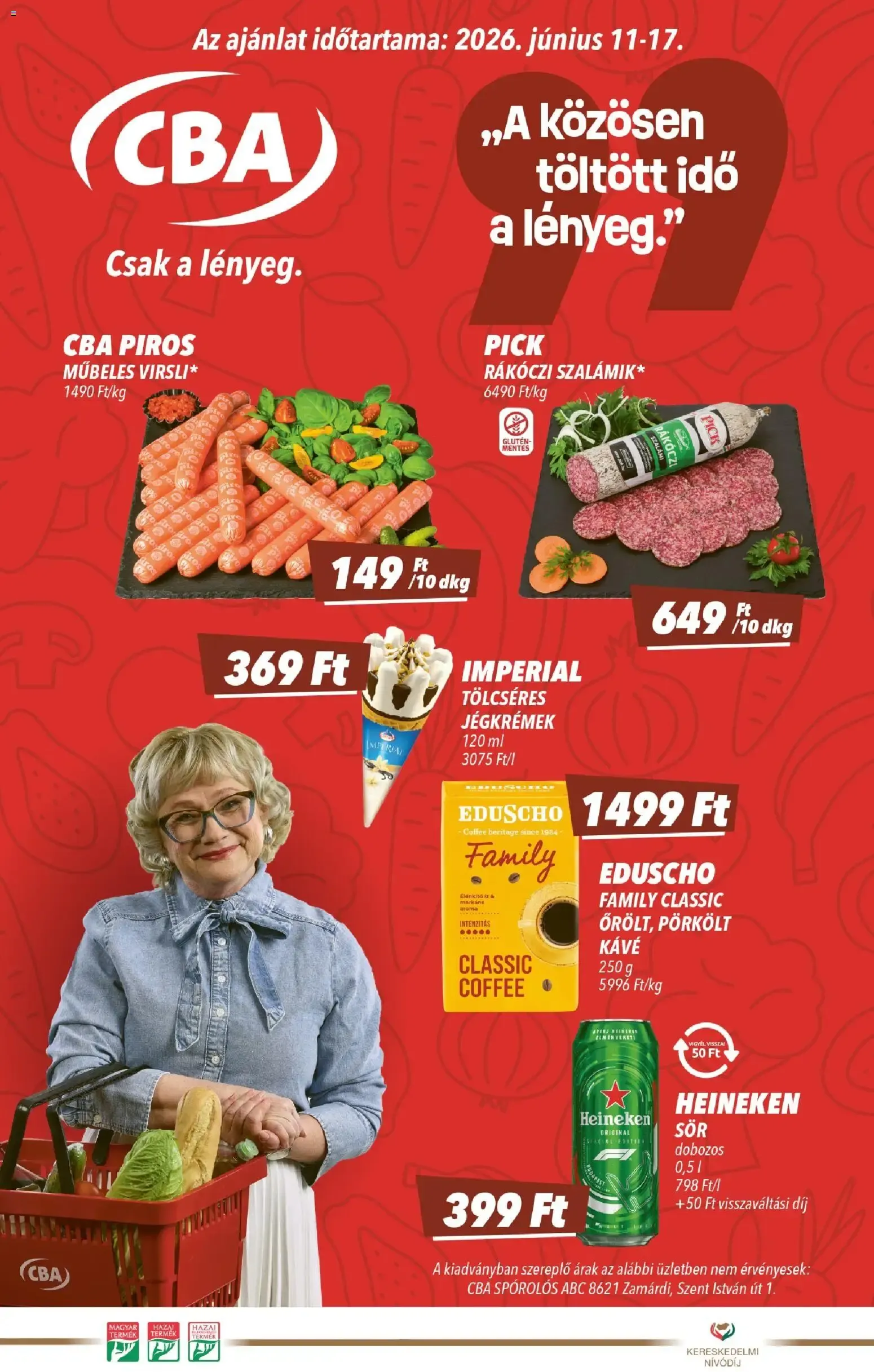 CBA akciós újság - 2026.06.11. -tól/töl > akció, lapozható szórólap 🛍️