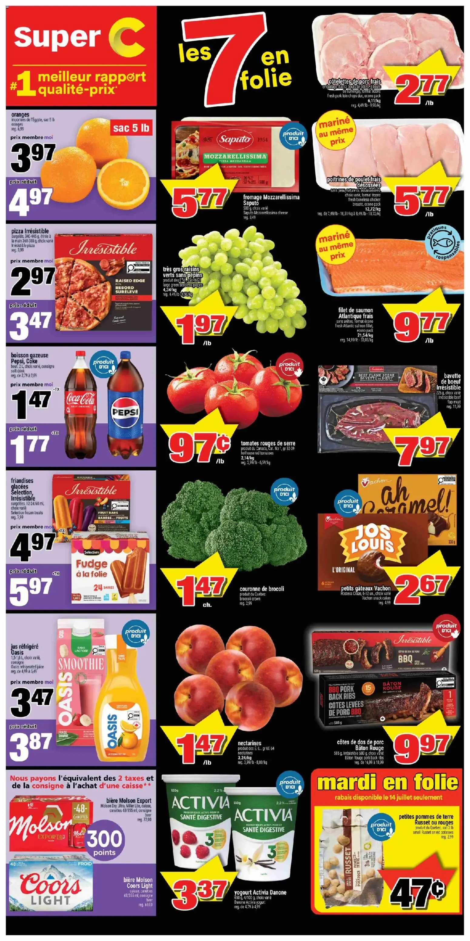 Super C les 7 en folie from July 14 to July 14 2026 - flyer page 1