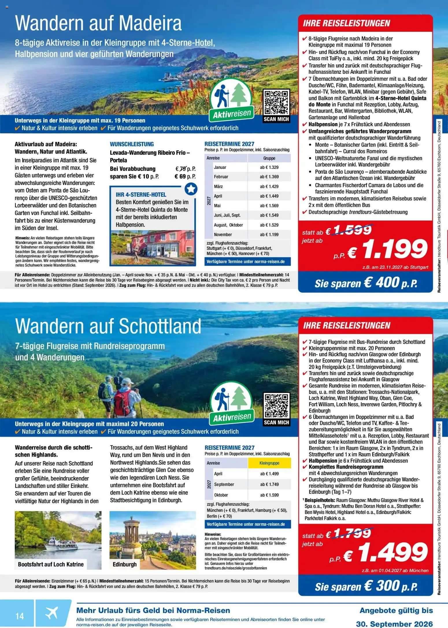 Norma Reisen (ab 01.09.2026) zum blättern » Angebote von 1. September bis 30. September 2026 - Prospekt seite 14