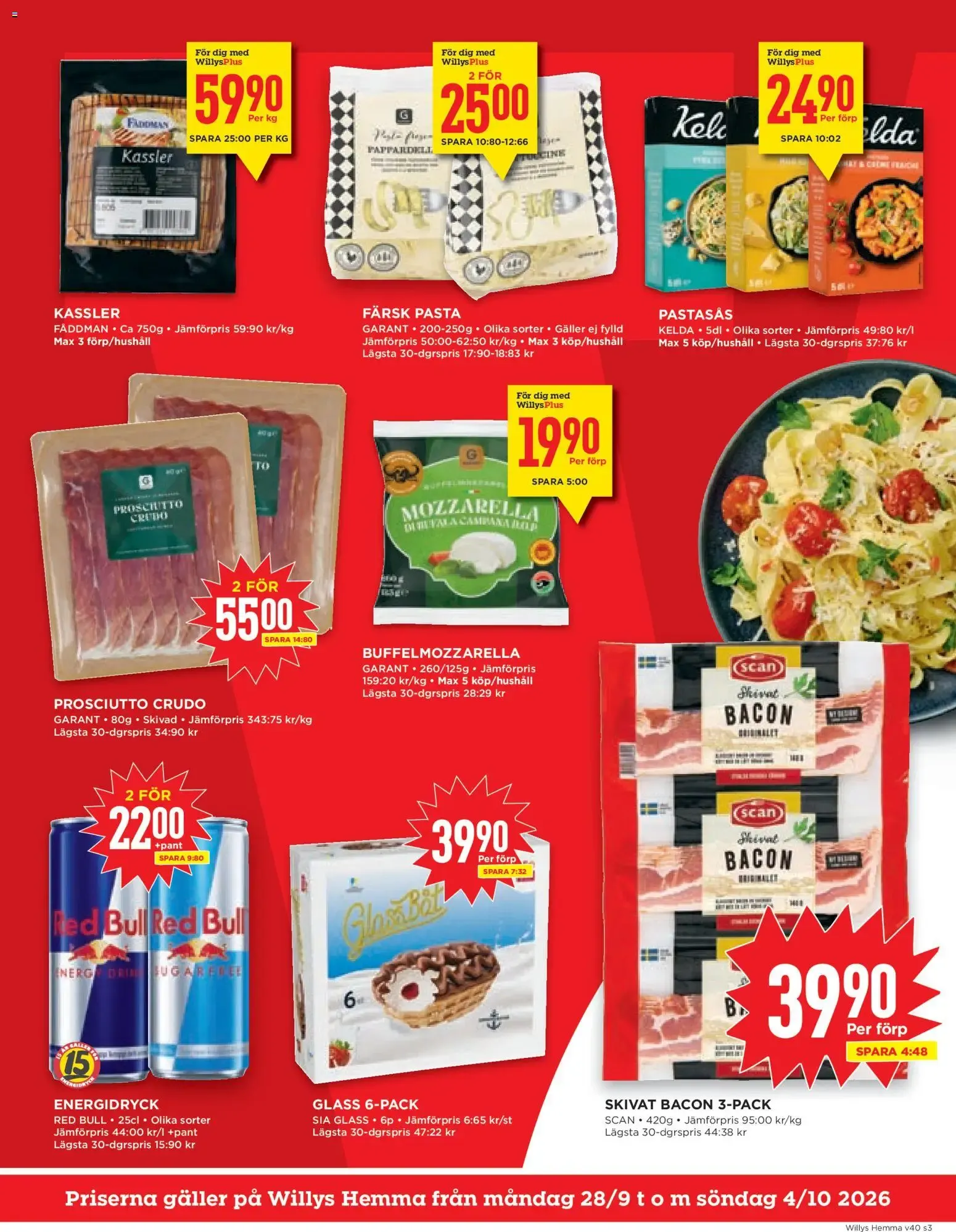 Willys erbjudanden Hemma från 28/09/2026 - 04/10/2026 > Reklamblad nuvarande rabatter från 28 september till 4 oktober 2026 - Reklamblad sidor 3