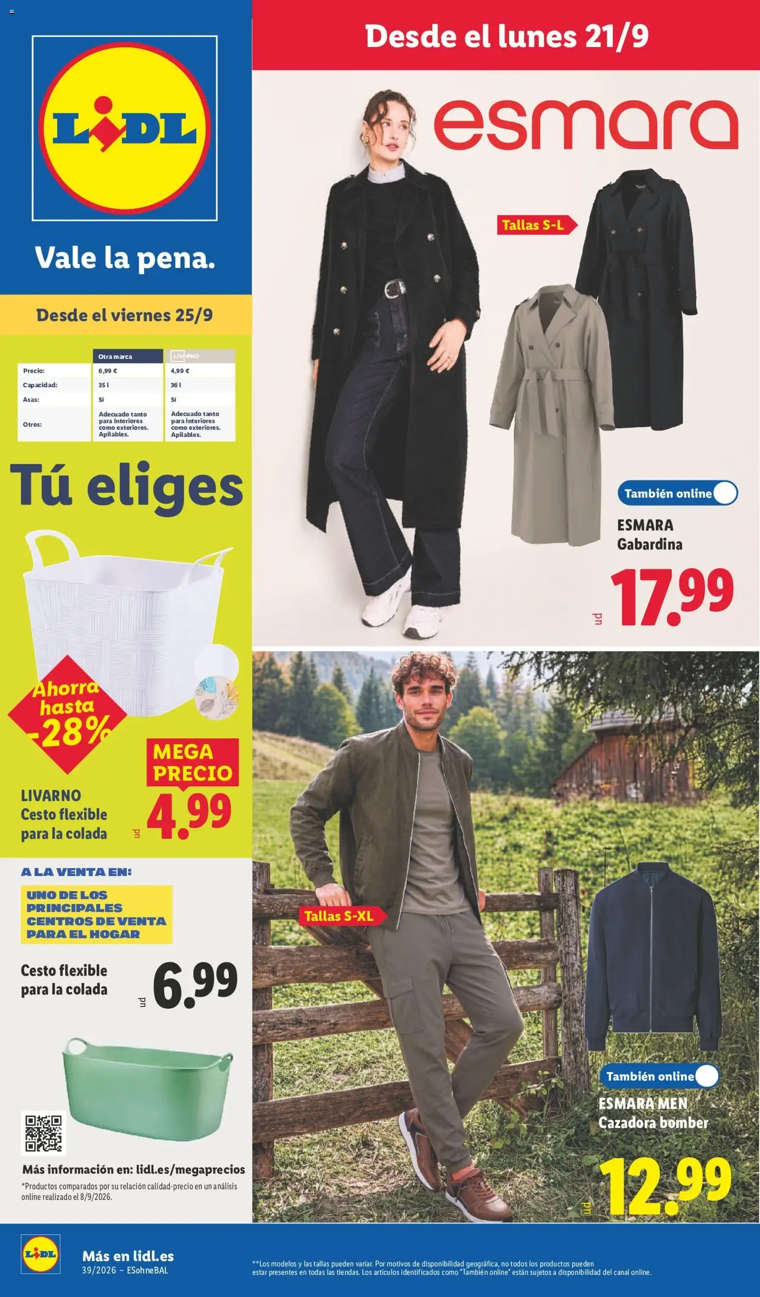 Catálogo de Lidl folleto de bazar del 21/09/2026 | Ofertas 21 de septiembre al 27 de septiembre 2026 - Página 1