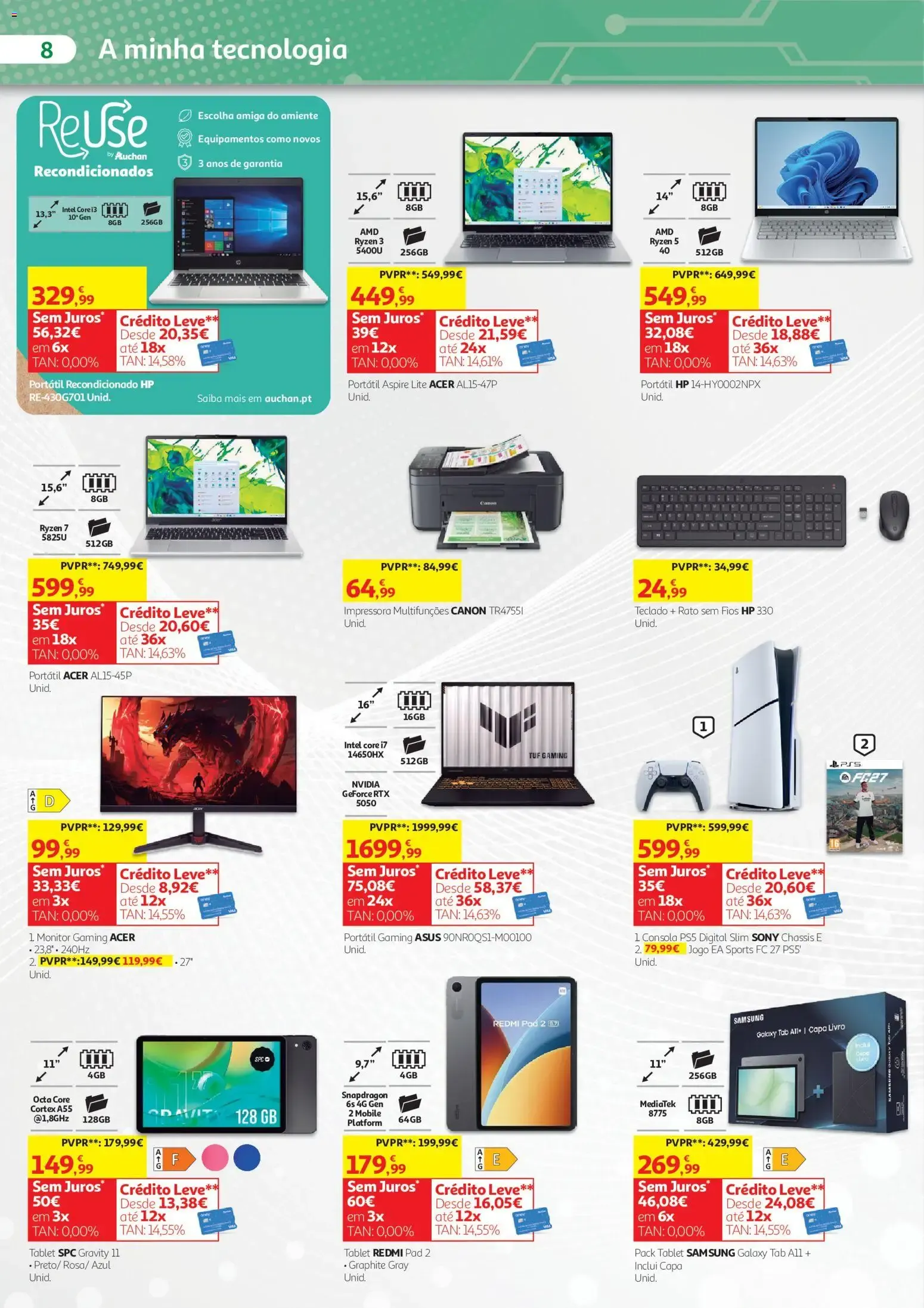 Folheto Auchan folheto Conforto para toda a família » de 07/10/2026 - 31/10/2026 de 7 de outubro até 31 de outubro 2026 - Pagina 8