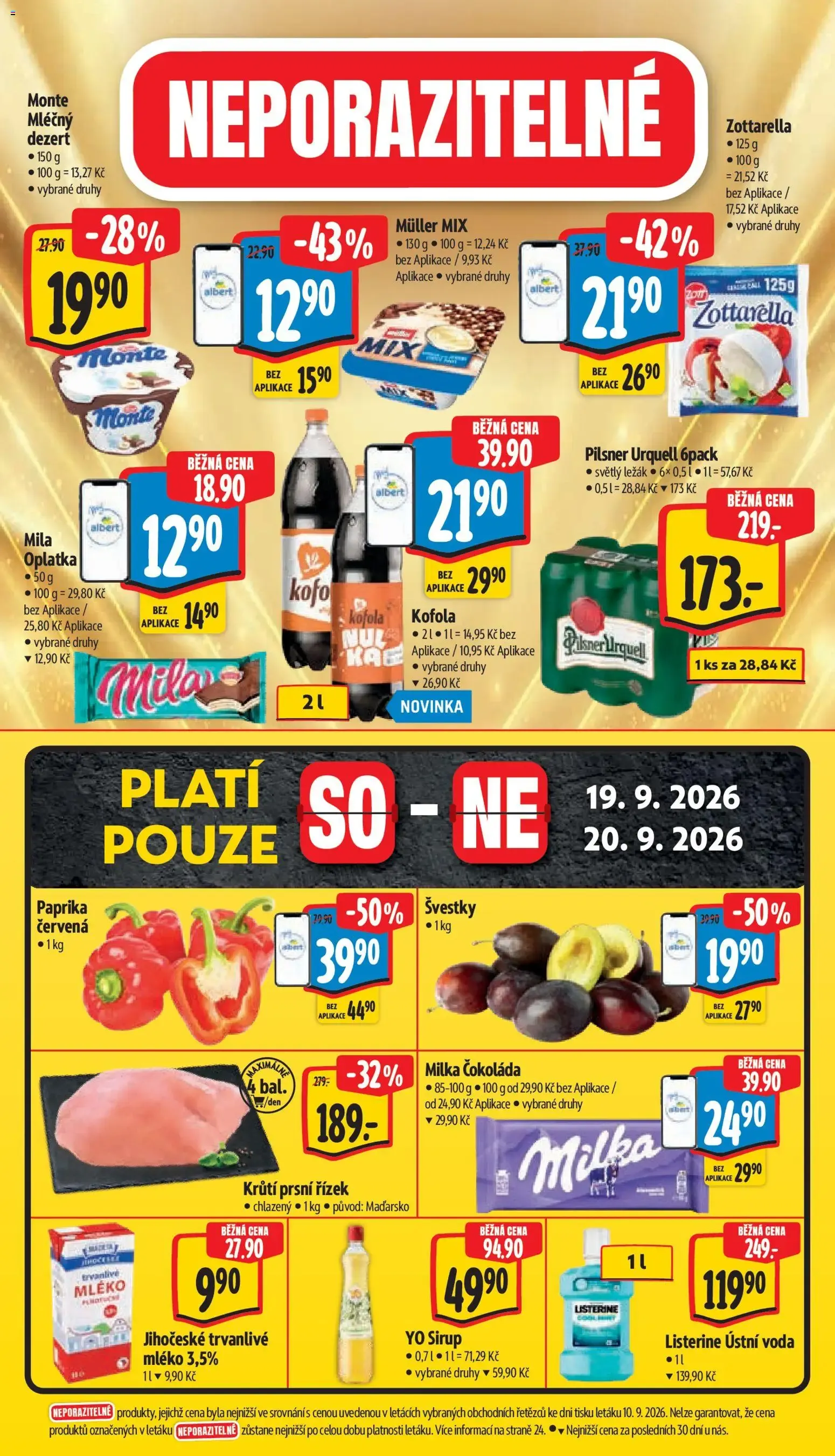 Albert leták - Supermarket od 16.09.2026 - Akční leták - 16. září 22. září 2026 - Page 44