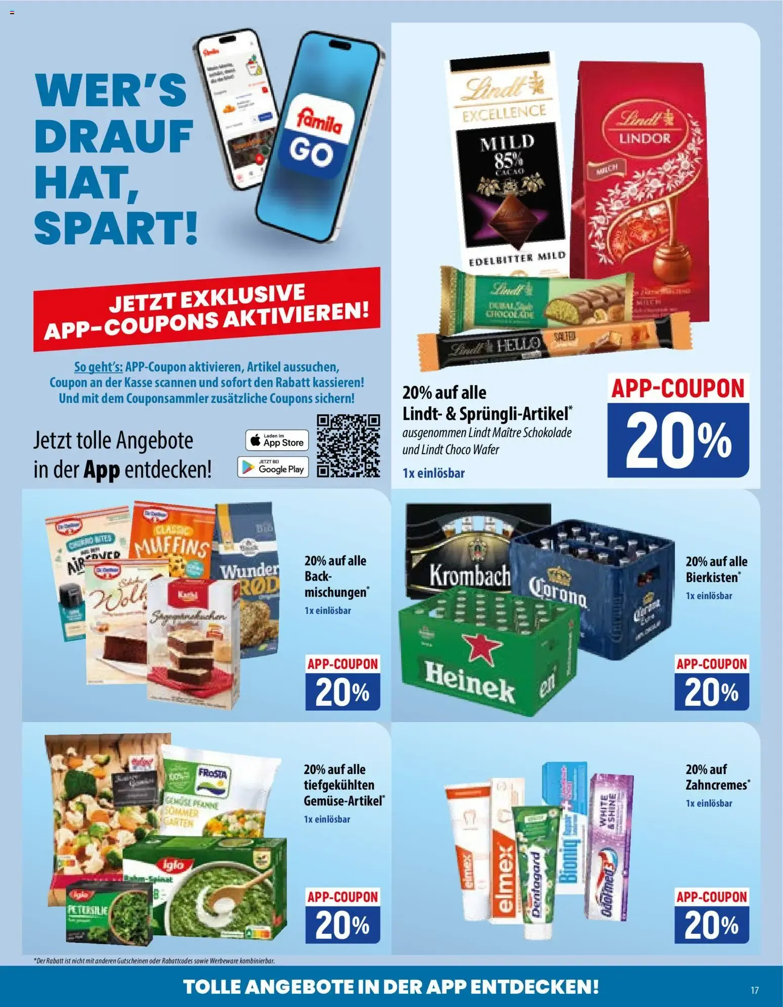 Famila Prospekt (ab 19.10.2026) zum Blättern von 19. Oktober bis 24. Oktober 2026 - Prospekt seite 17