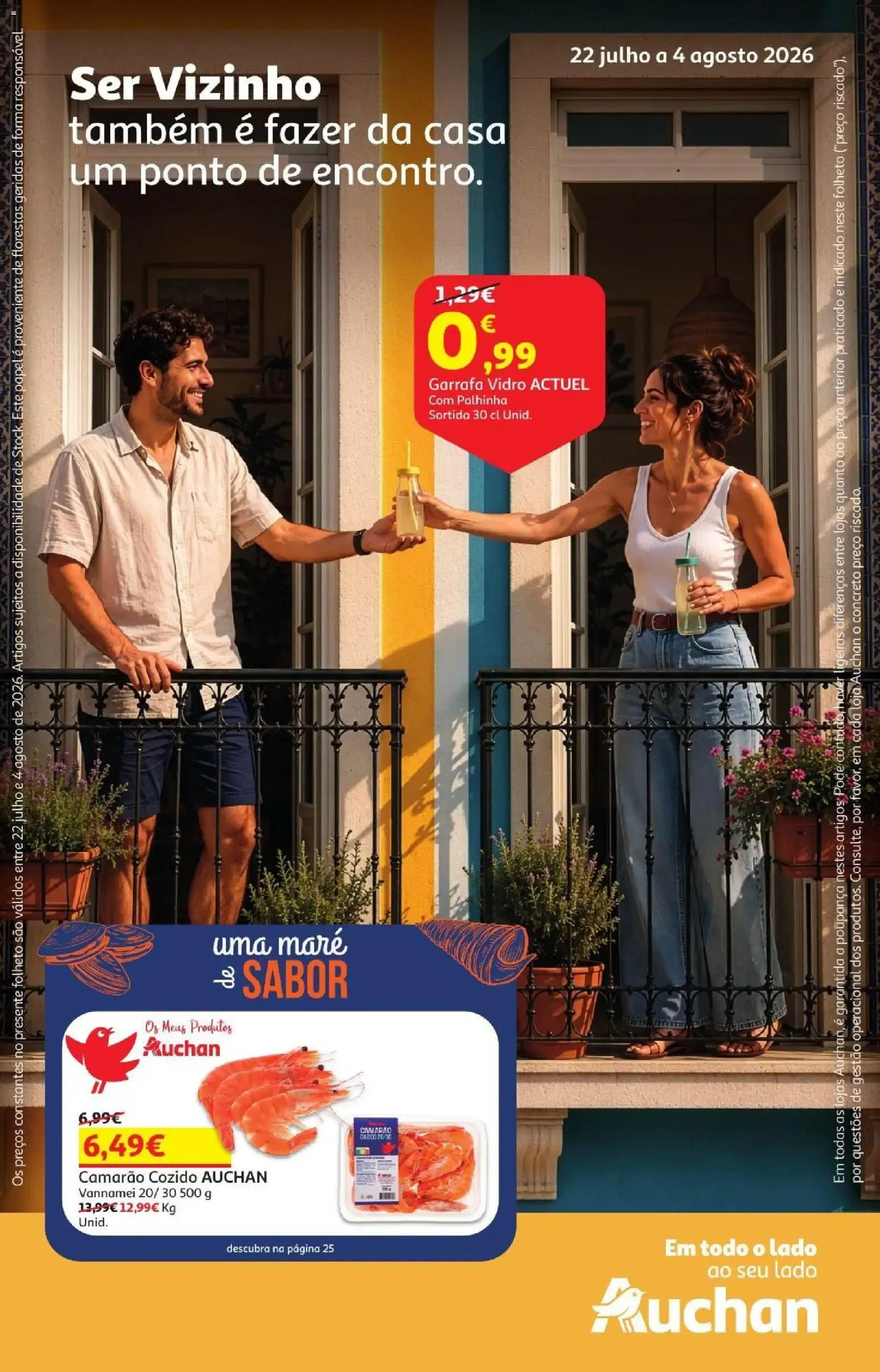 Folheto Auchan - Ser Vizinho: Uma Maré de Sabor de 22 de julho até 4 de agosto 2026 - Pagina 1