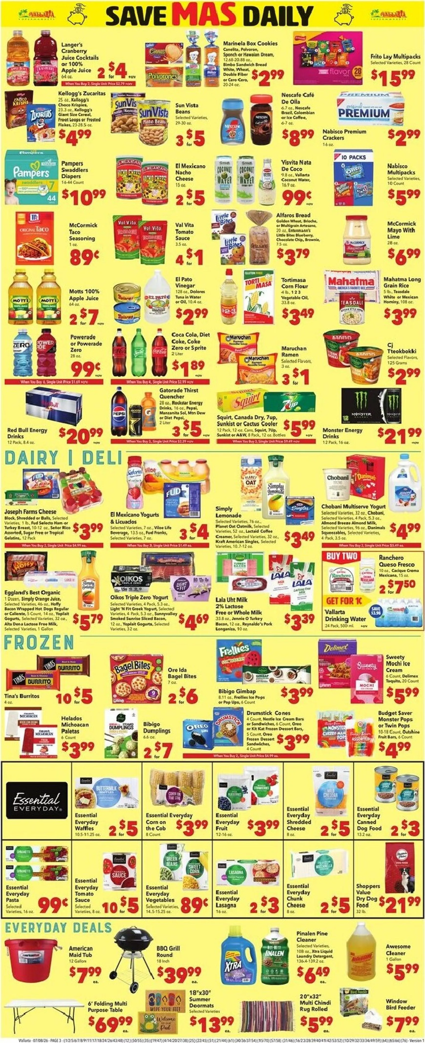 Weekly ad Current Vallarta leaflet valid from Wednesday 07/22/2026 to Tuesday 07/28/2026 from July 22 to July 28 2026 - Page 3