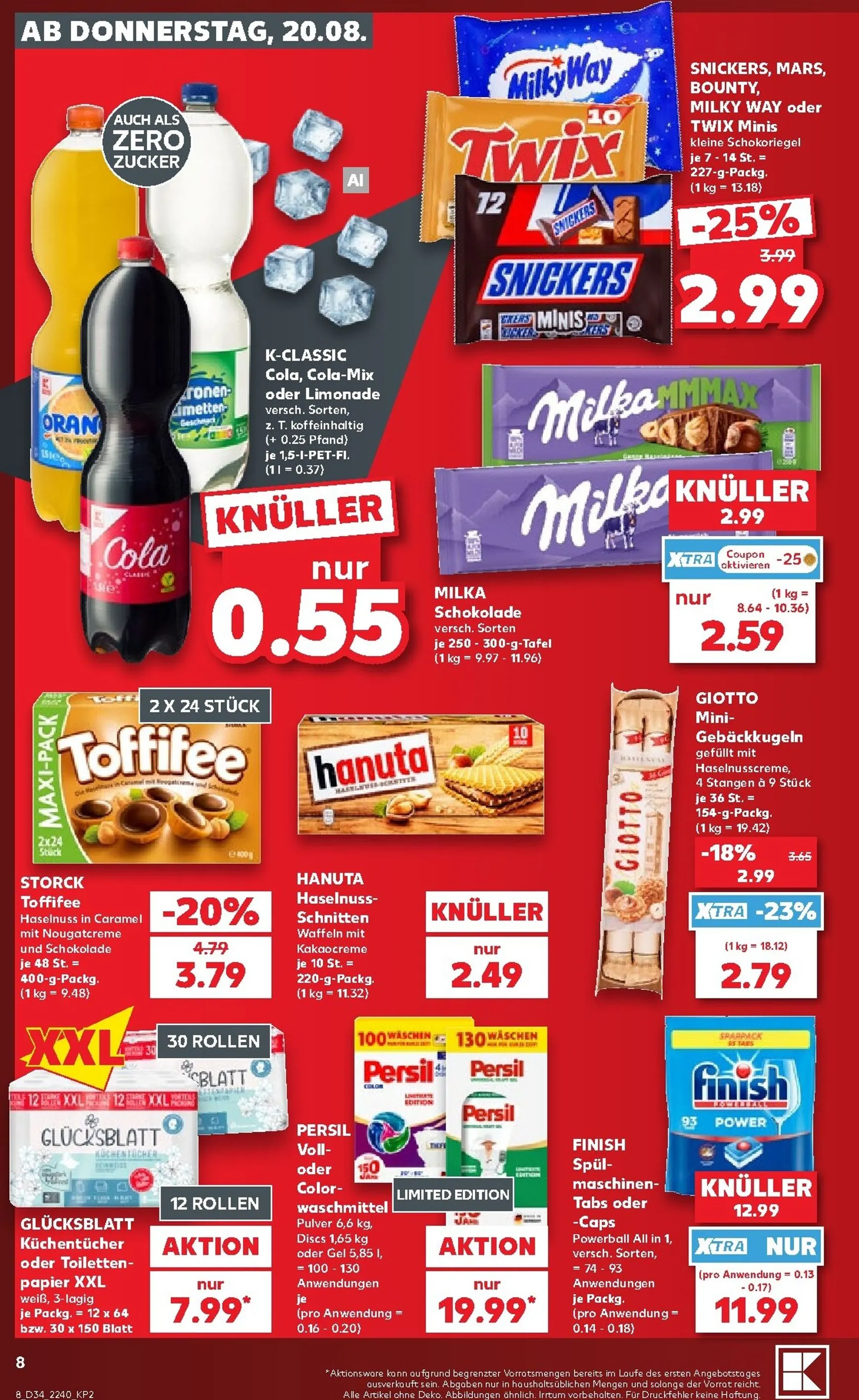 Kaufland Prospekt nächste Woche – von Donnerstag 20.08.2026 bis Mittwoch 26.08.2026 von 20. August bis 26. August 2026 - Prospekt seite 8